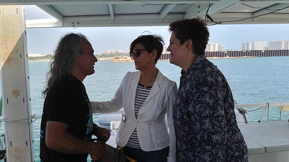 Diputados regionales visitan el Mar Menor para conocer con Anse y WWF la problemática de la zona