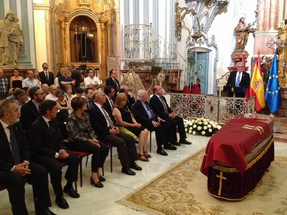 Funeral por Andrés Hernández Ros en la Iglesia desacralizada San Juan de Dios
