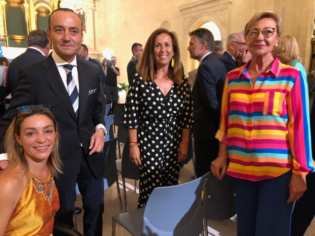 Los diputados populares Sonia Ruíz, Ramón Sánchez Parra, Clara Valverde y María del Carmen Pelegrín, en la toma de posesión de López Miras