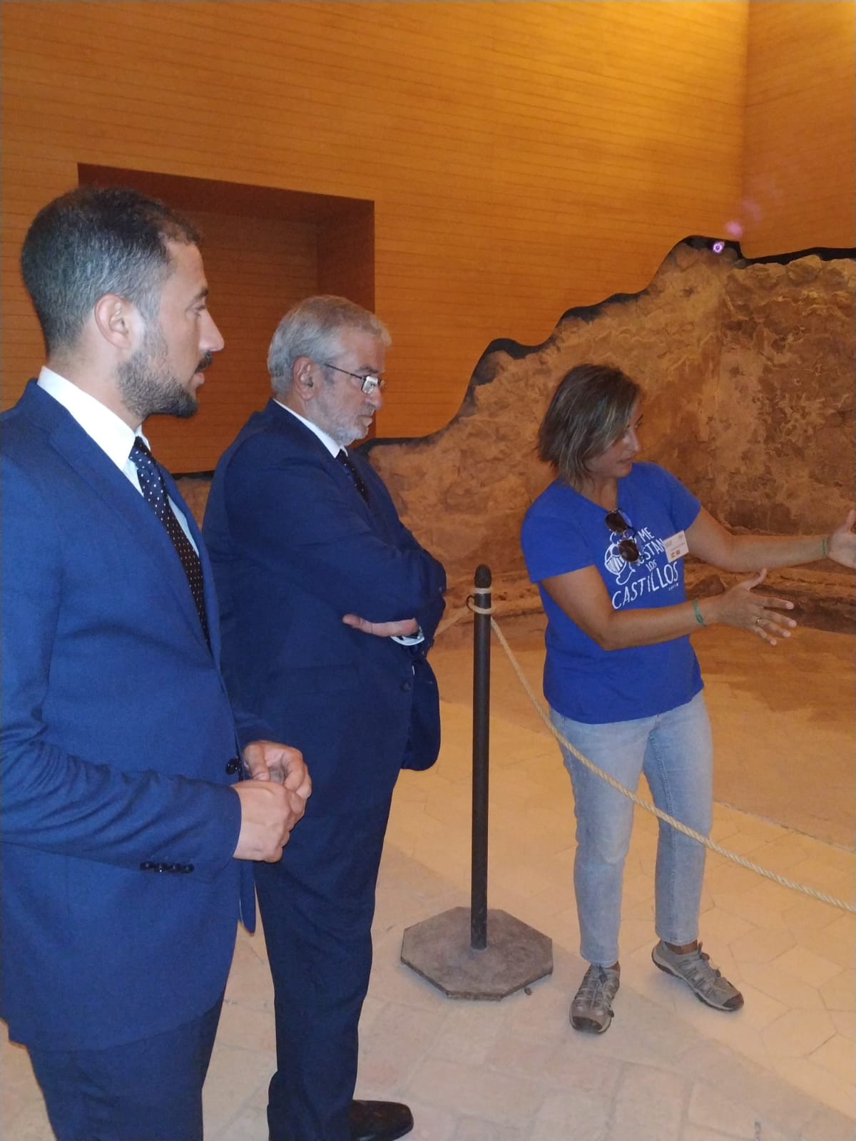 Alberto Castillo junto al vicealcalde Francisco Morales durante su visita a Lorca