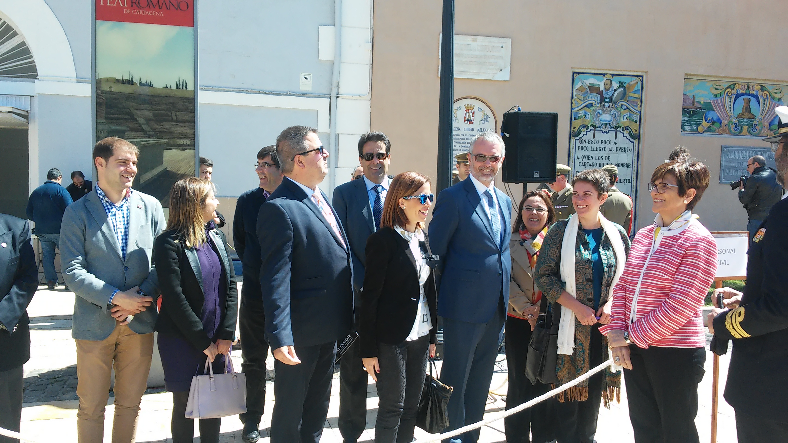 La presidenta de la Asamblea Regional, en el acto homenaje por el IV Centenario de la muerte de Cervantes