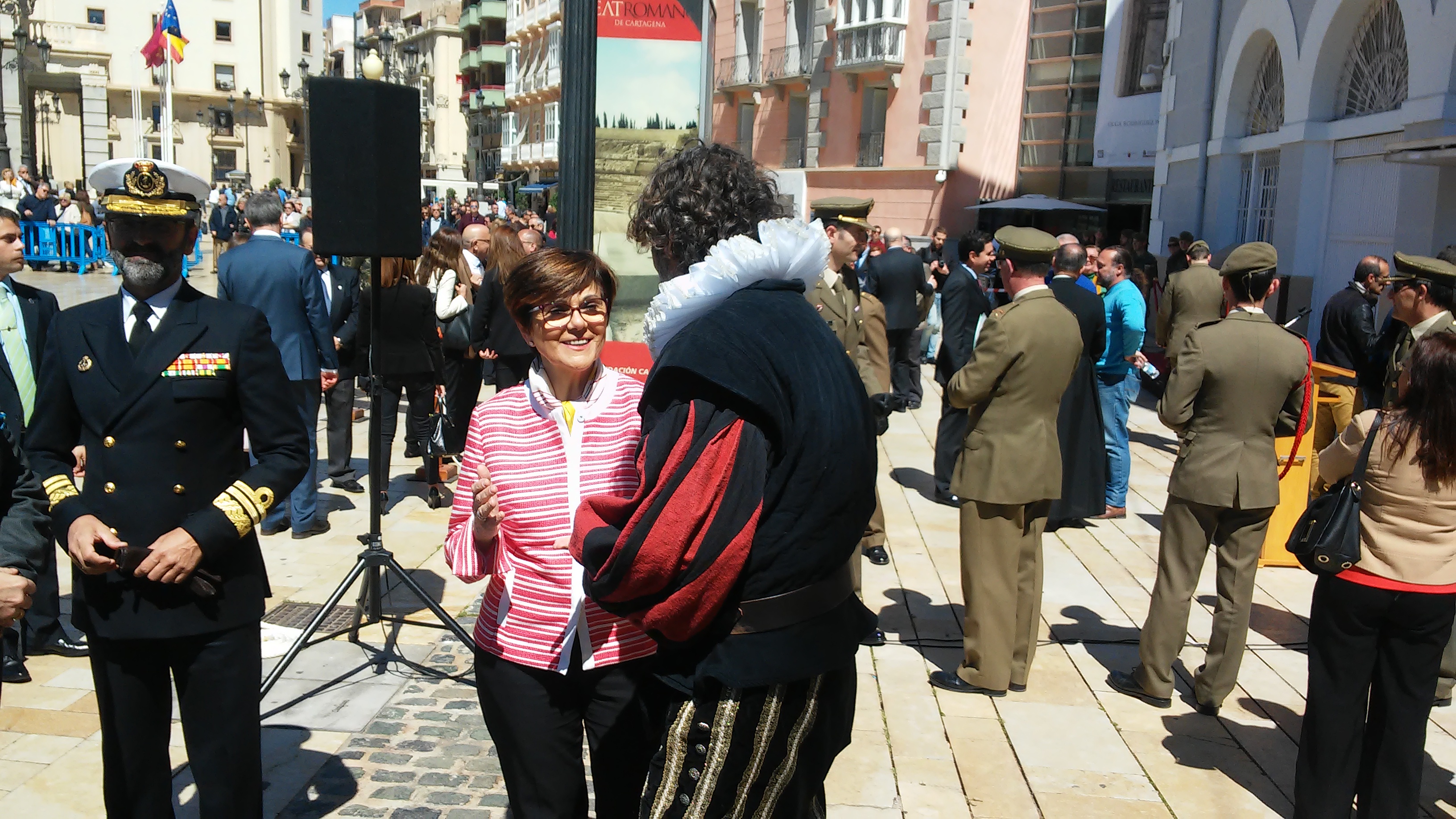 La presidenta de la Asamblea Regional ha participado en el acto homenaje a Cervantes