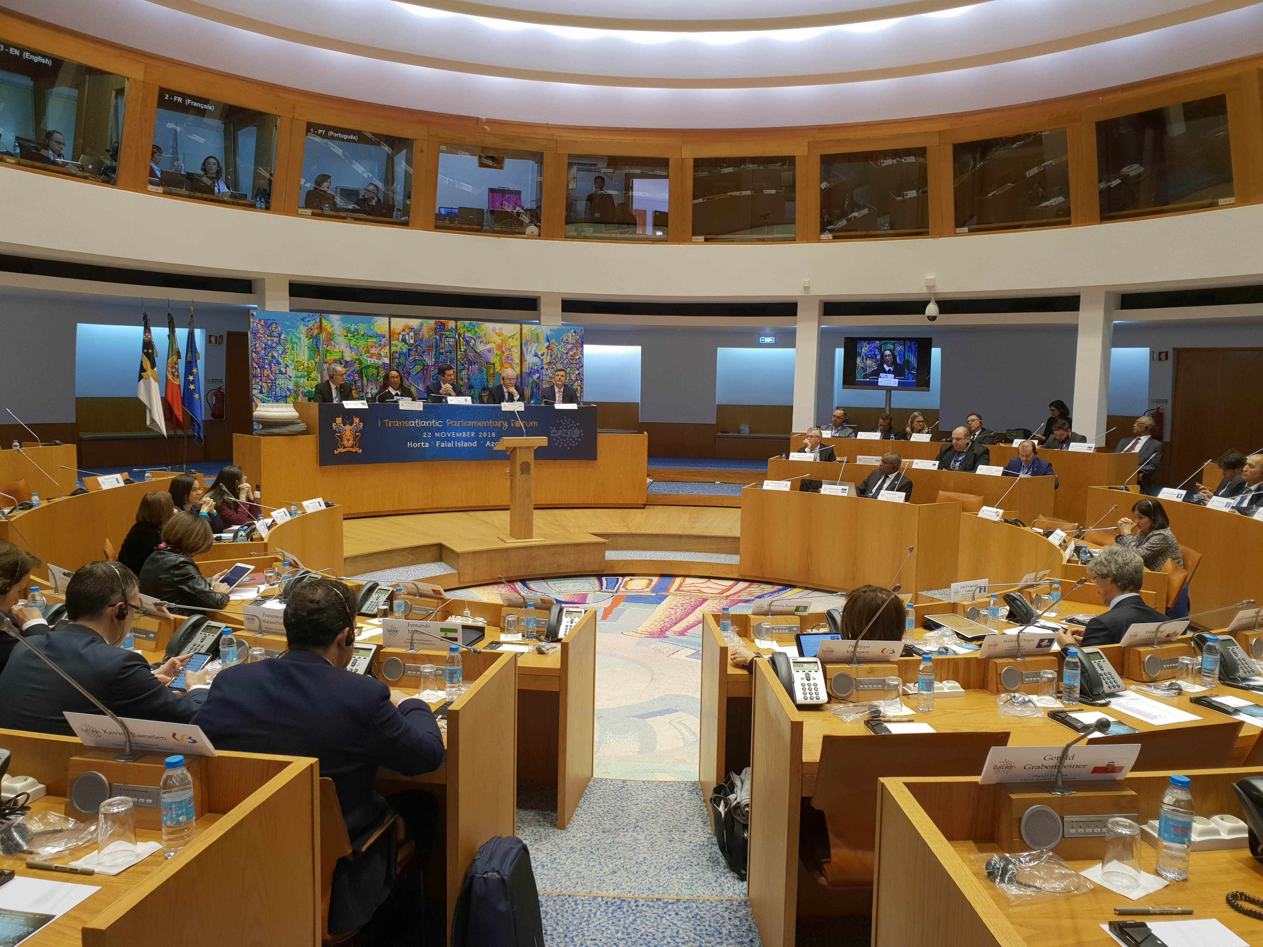La presidenta de la Asamblea Regional, Rosa Peñalver, participa en la Conferencia de Azores