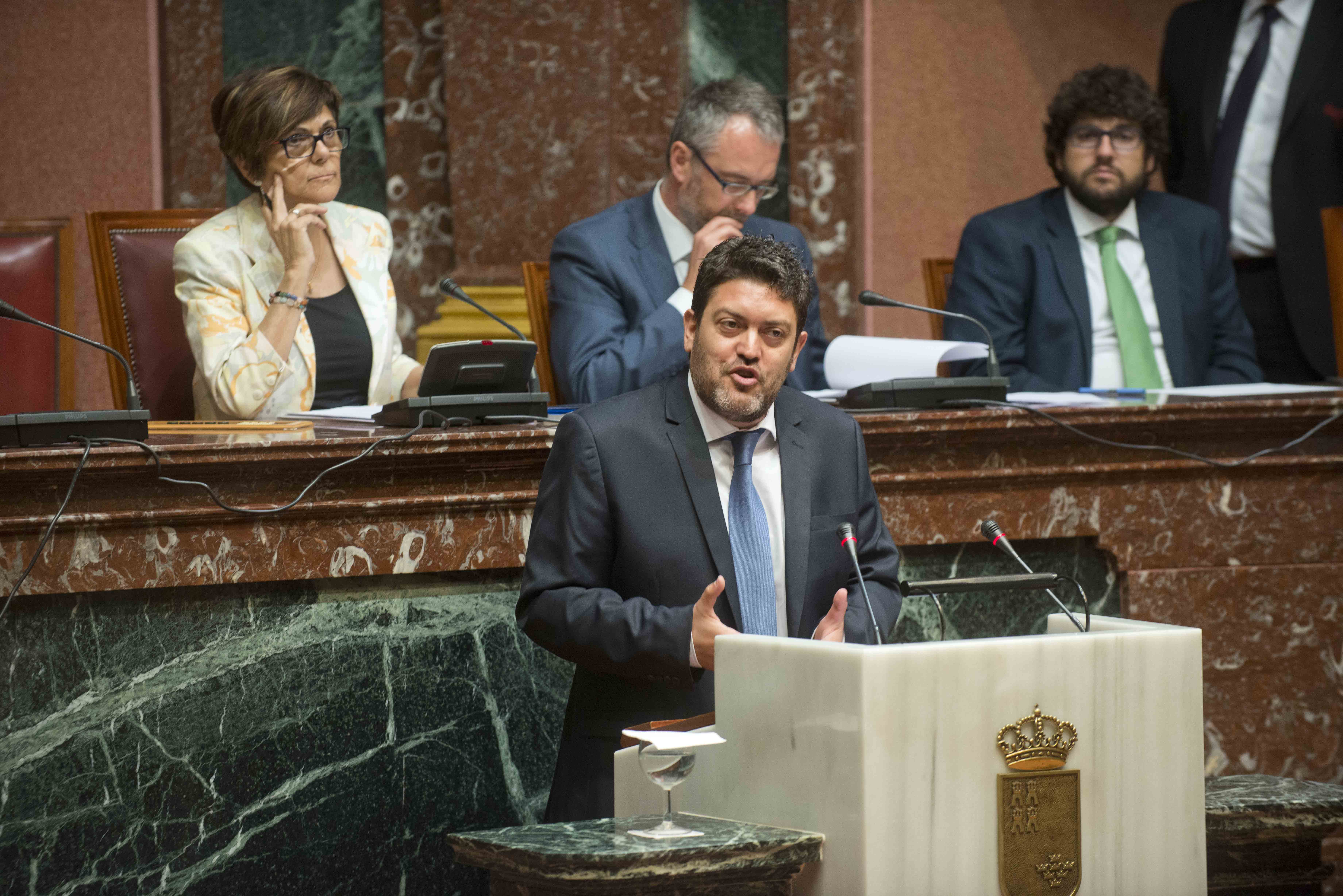 Miguel Sánchez, portavoz del Grupo Parlamentario de Ciudadanos en su intervención en el Debate de Investidura