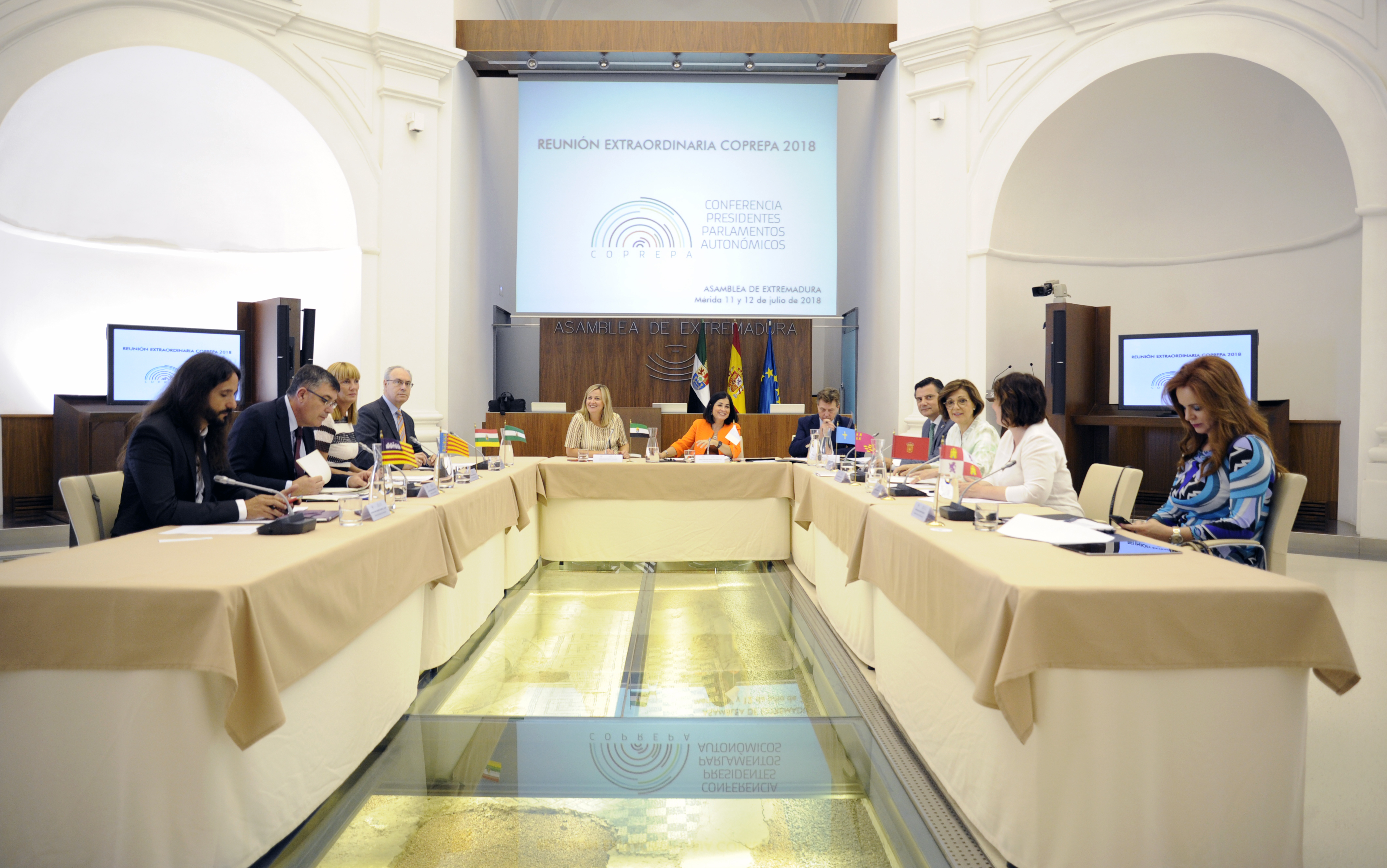 Reunión extraordinaria de la Conferencia de Presidentes y Presidentas de Parlamentos Autonómicos en la Asamblea de Extremadura
