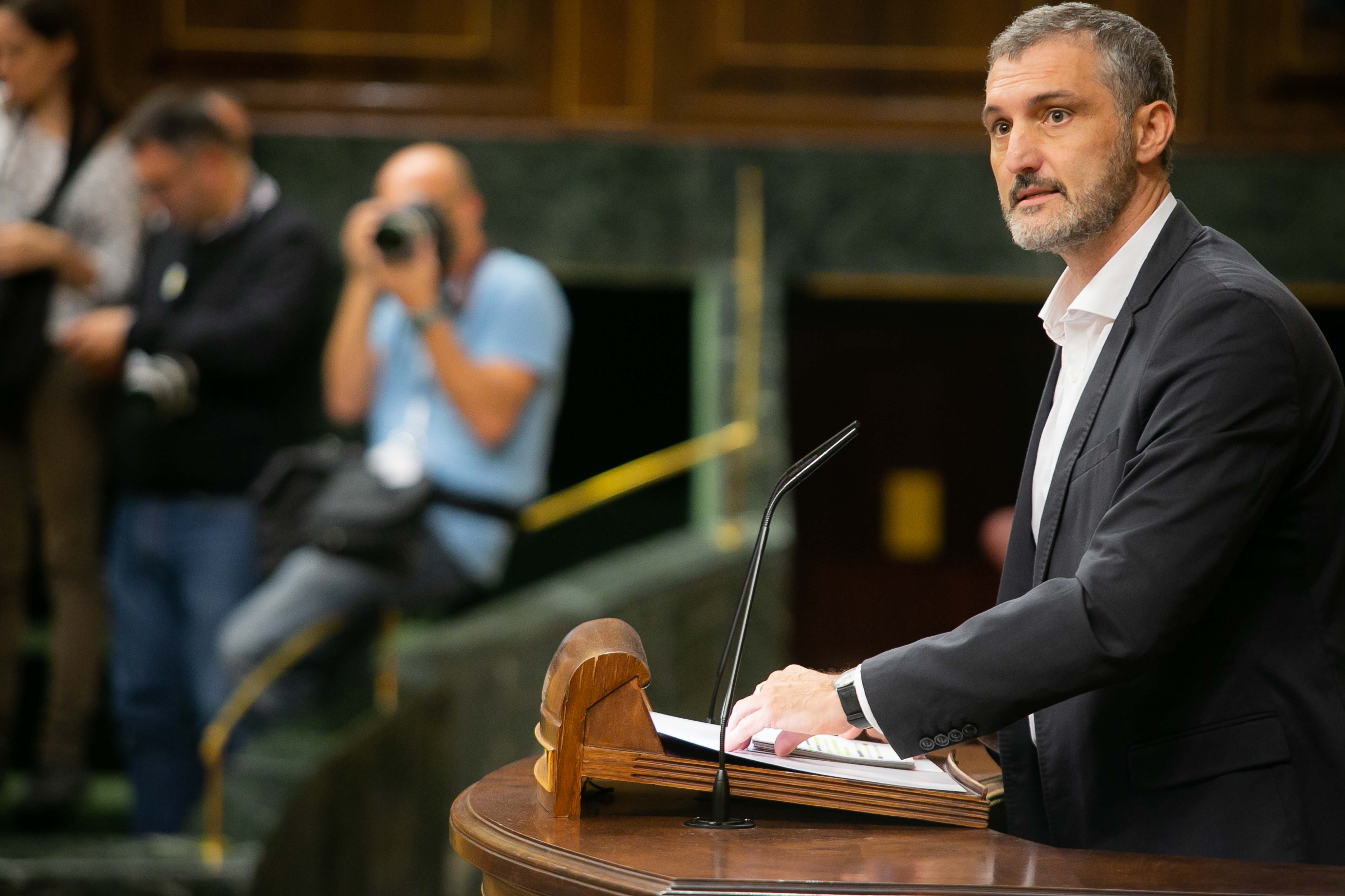 Óscar Urralburu Arza, portavoz del Grupo Parlamentario Podemos