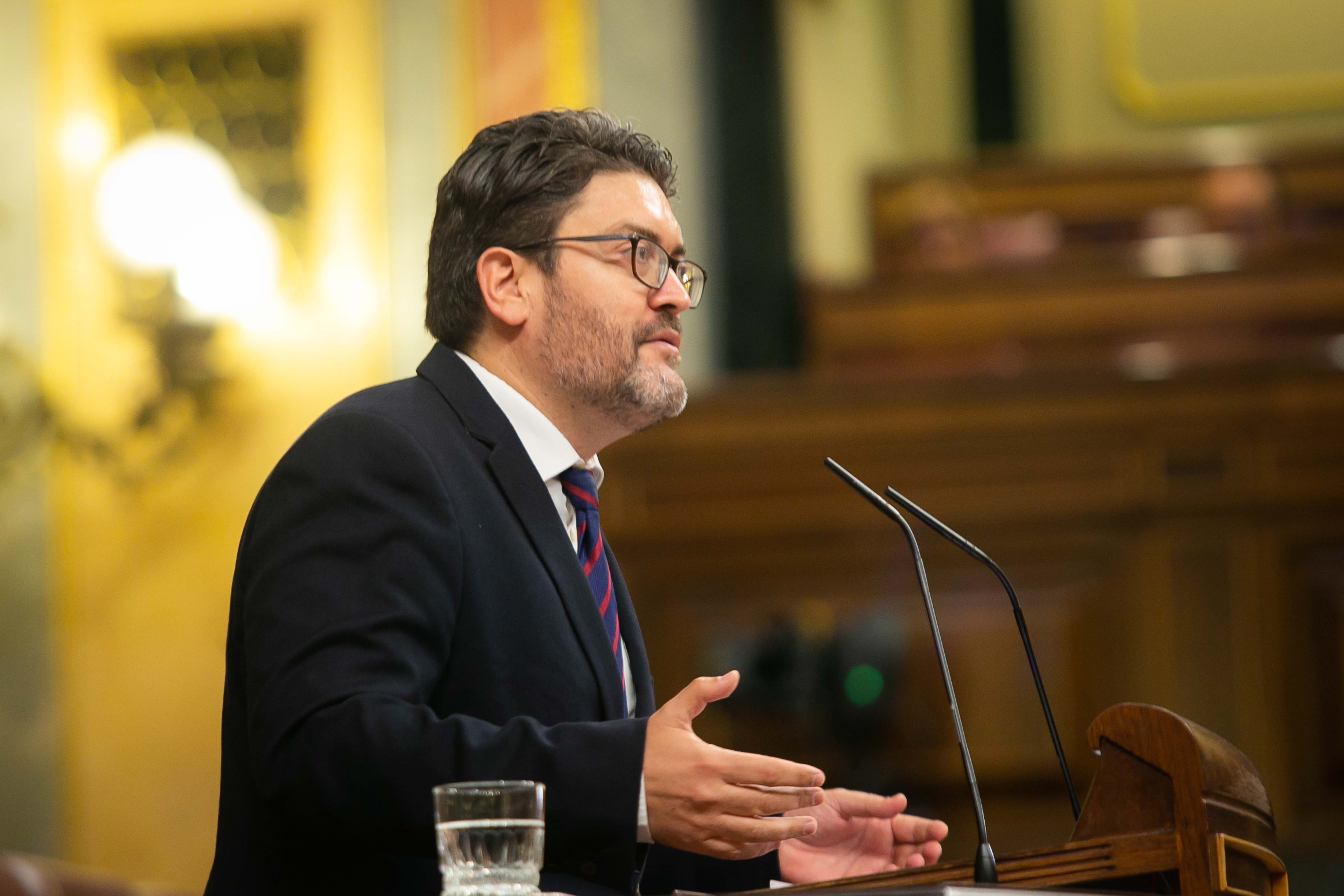 Miguel Sánchez López, portavoz del Grupo Parlamentario Ciudadanos Partido de la Ciudadanía, durante su intervención