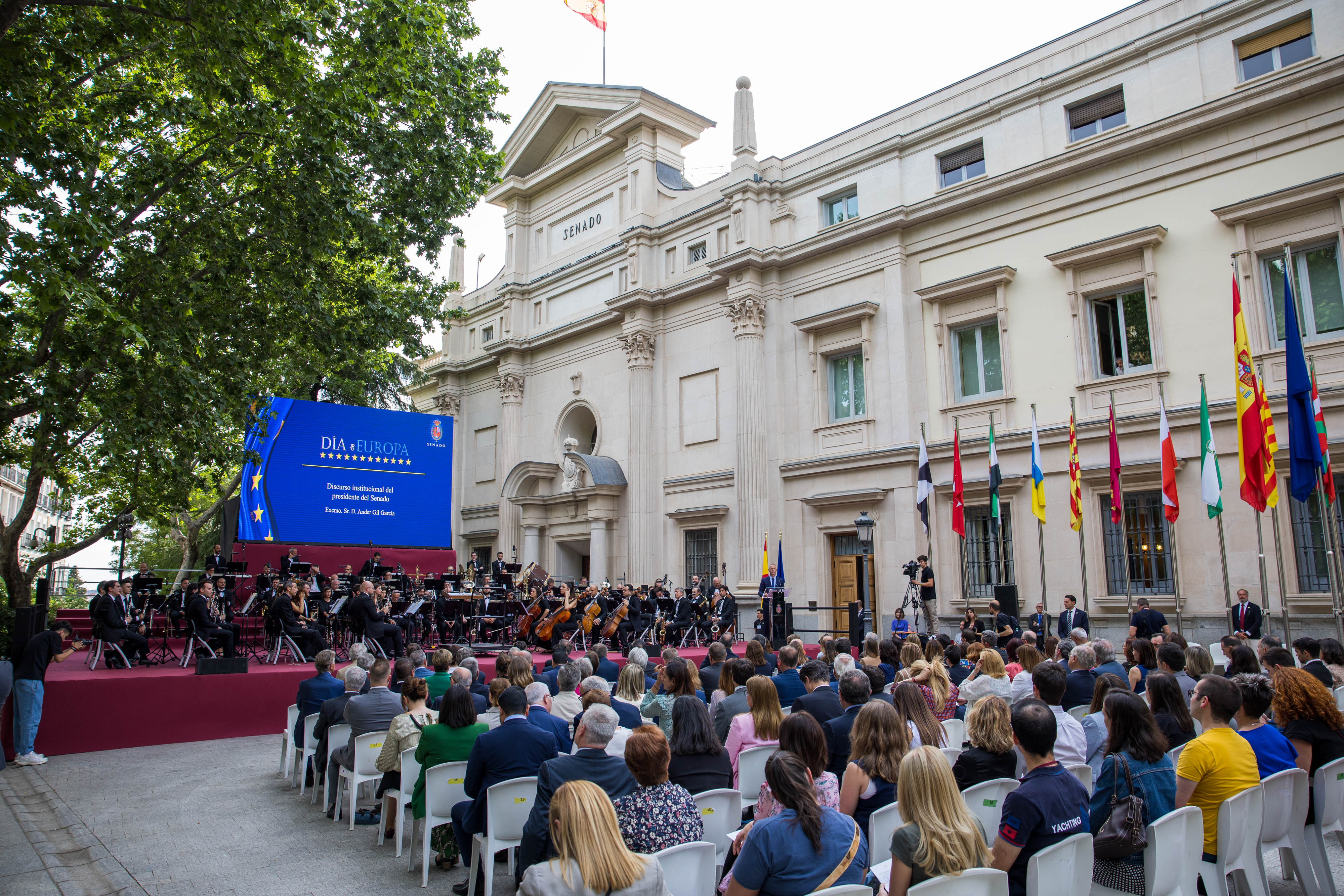 El presidente de la Asamblea Regional asiste al acto del Senado con motivo del Día de Europa