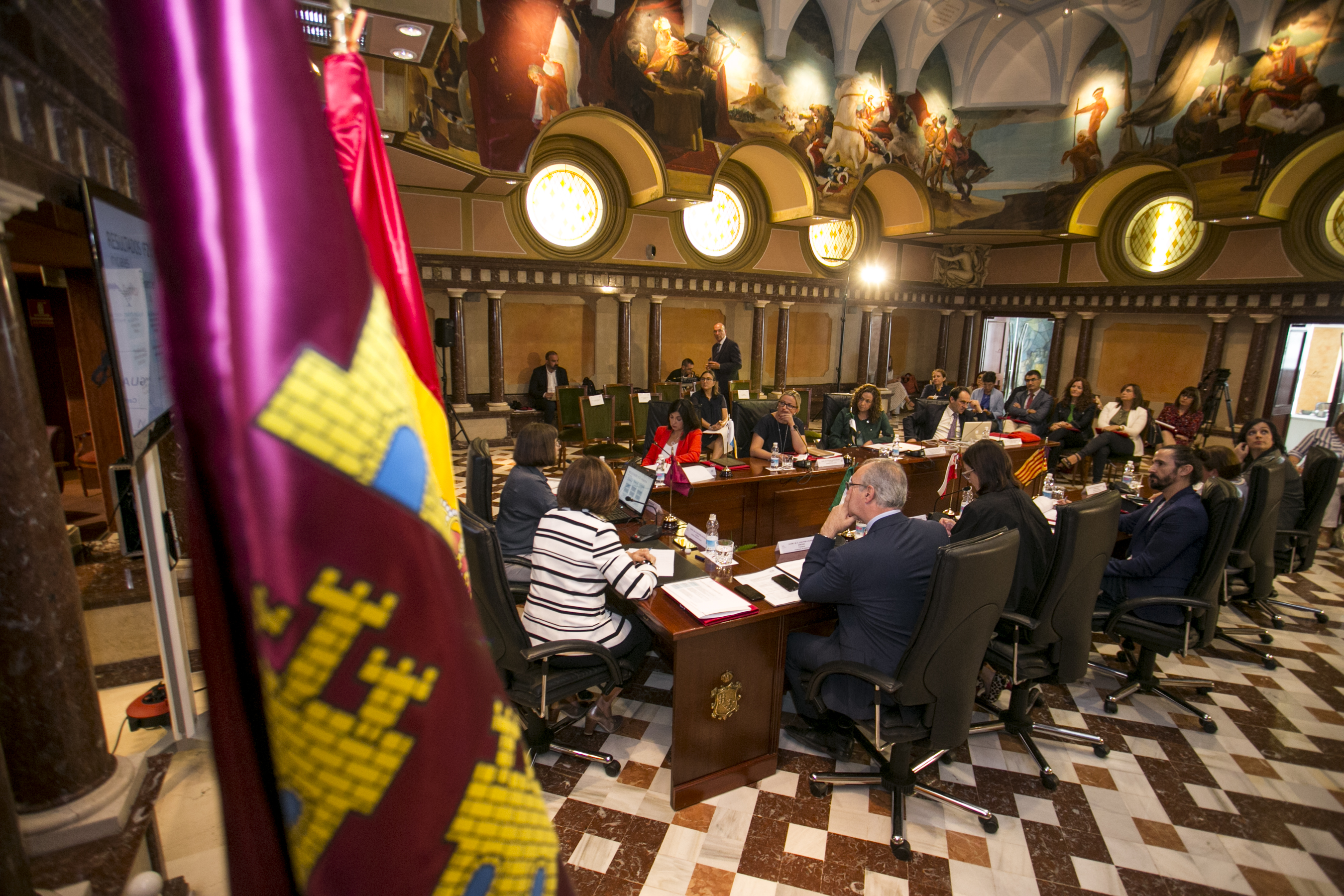 Pilar Carrasquer Oto durante su intervención en las jornadas de Igualdad de Género celebradas en la Asamblea Regional