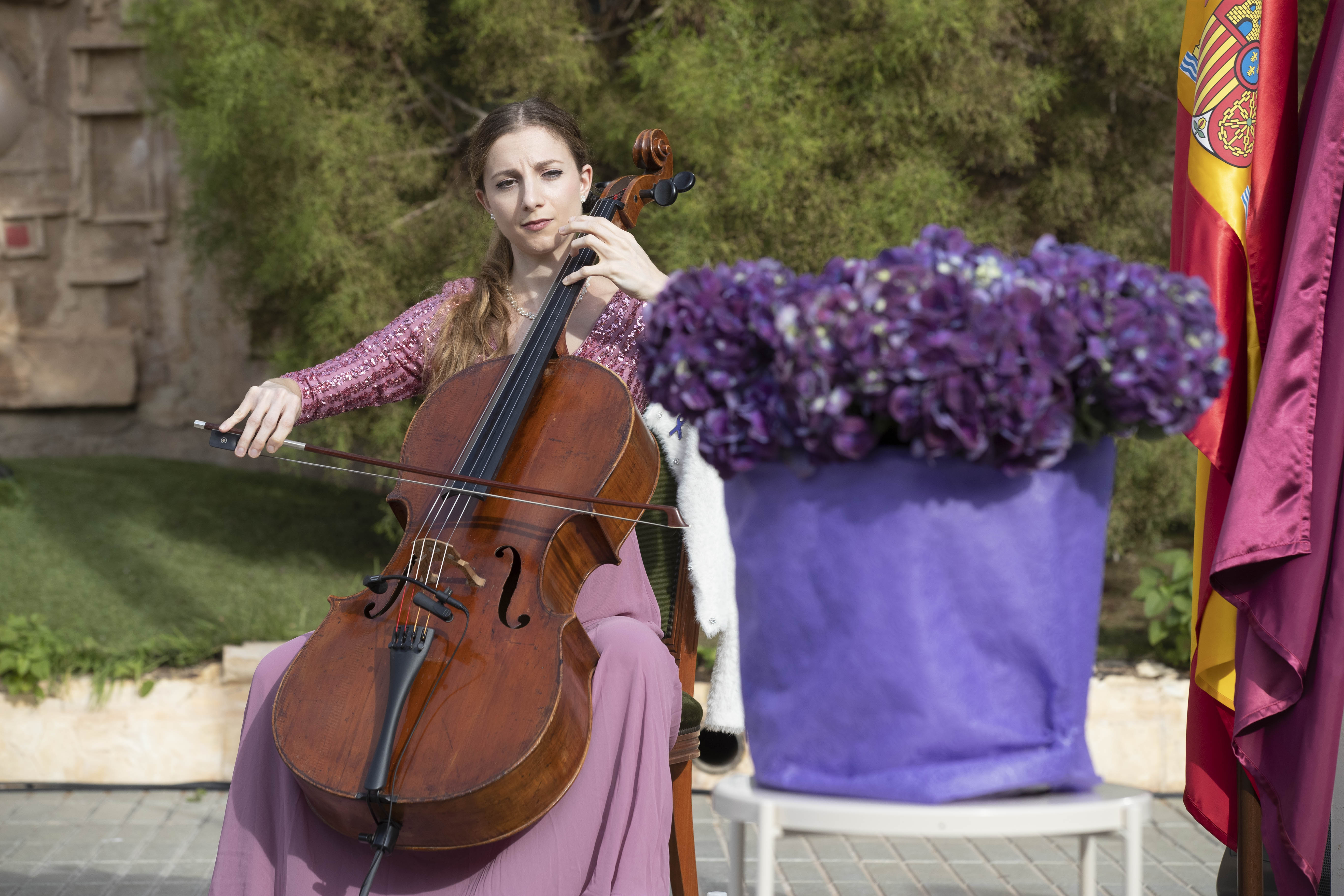 La compositora Irene Ortega ha puesto la música al evento