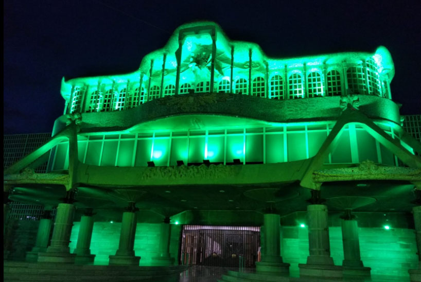 La Asamblea se ilumina de verde para conmemorar el Día Mundial contra el Cáncer