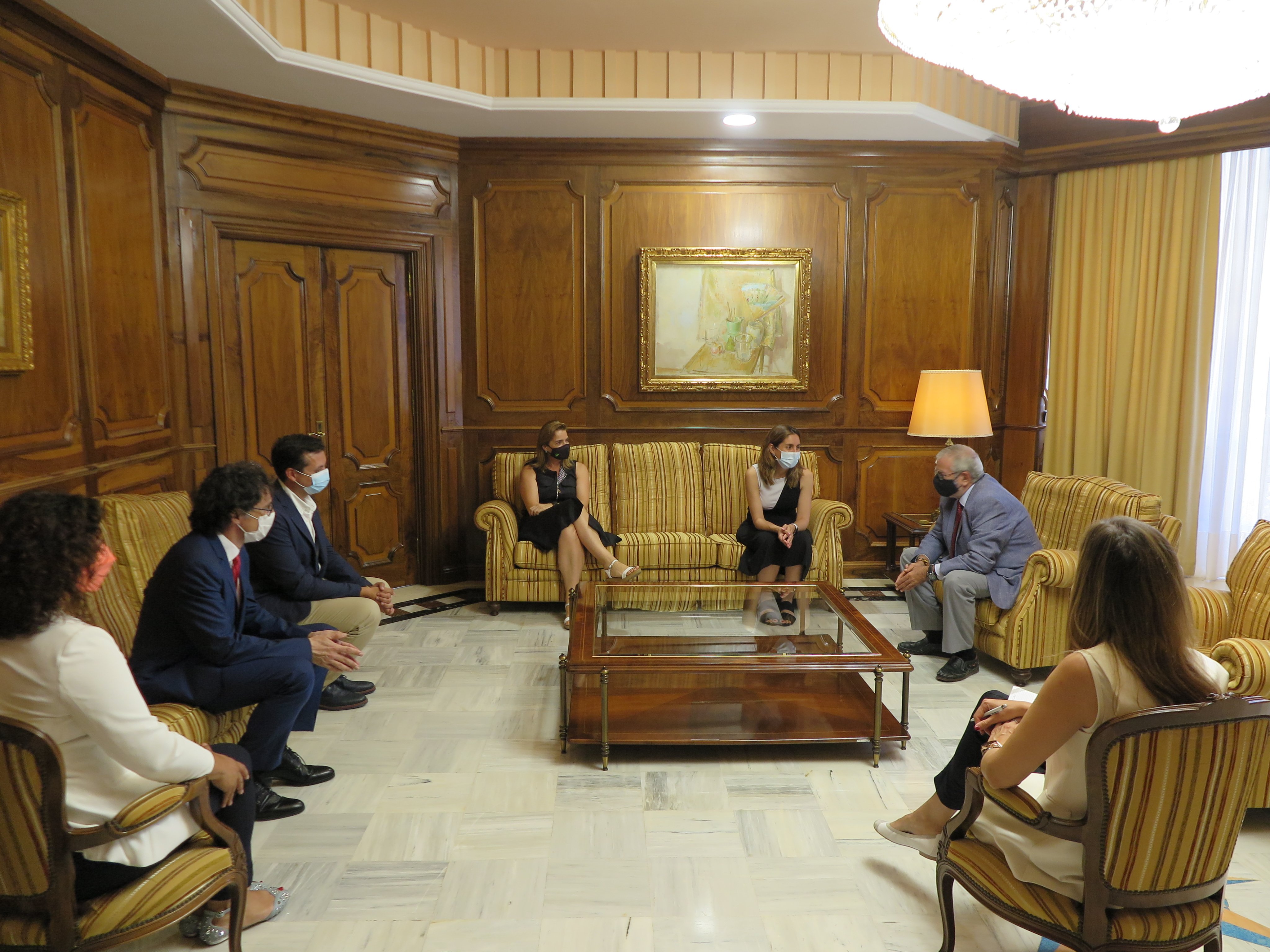 Alberto Castillo con la Junta de Gobierno del Colegio de Farmacéuticos