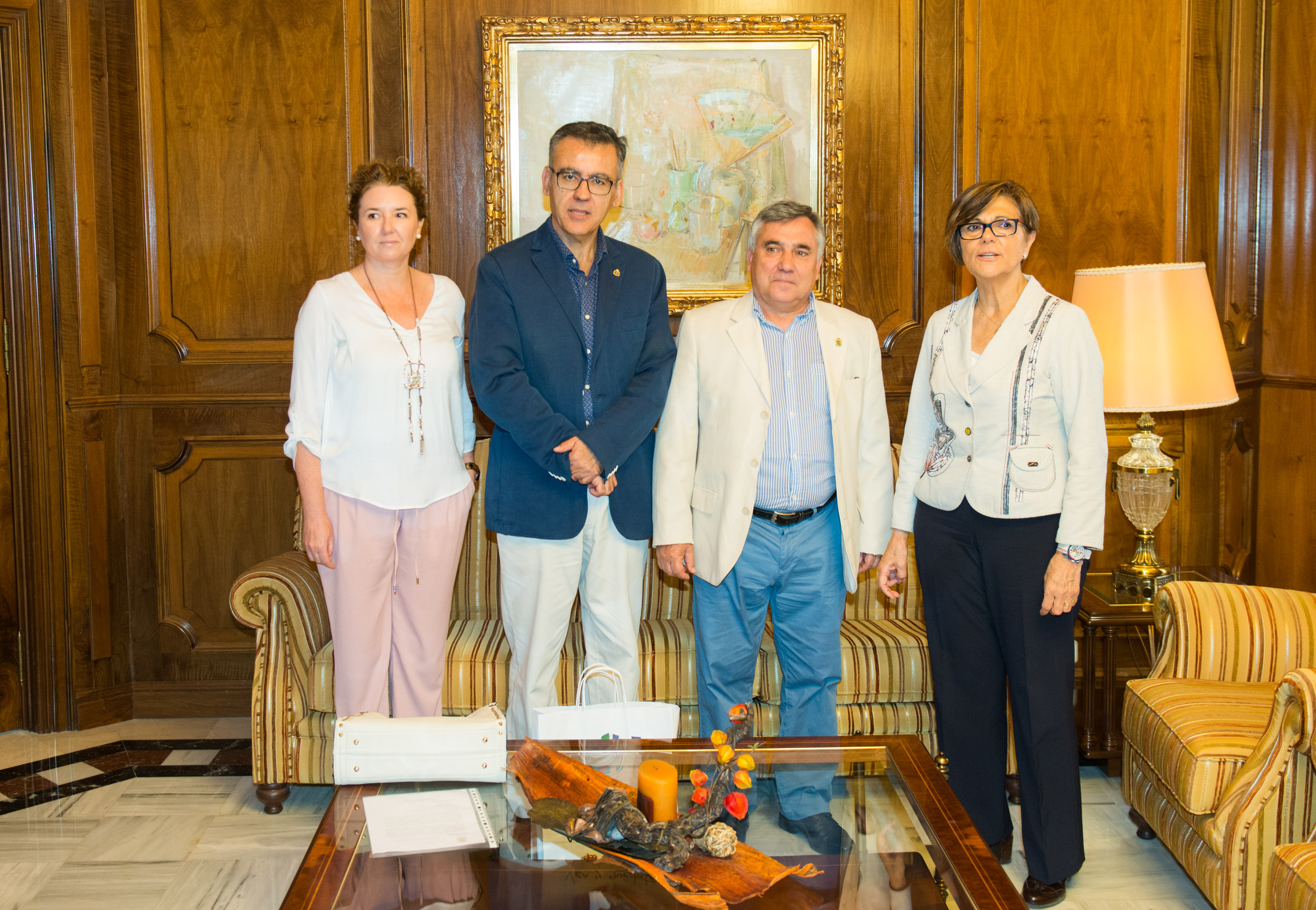 Declaraciones de la presidenta de la Asamblea Regional, Rosa Peñalver, y el presidente de la Asociación de Cronistas Oficiales de la Región de Murcia, Ricardo Montes Bernárdez
