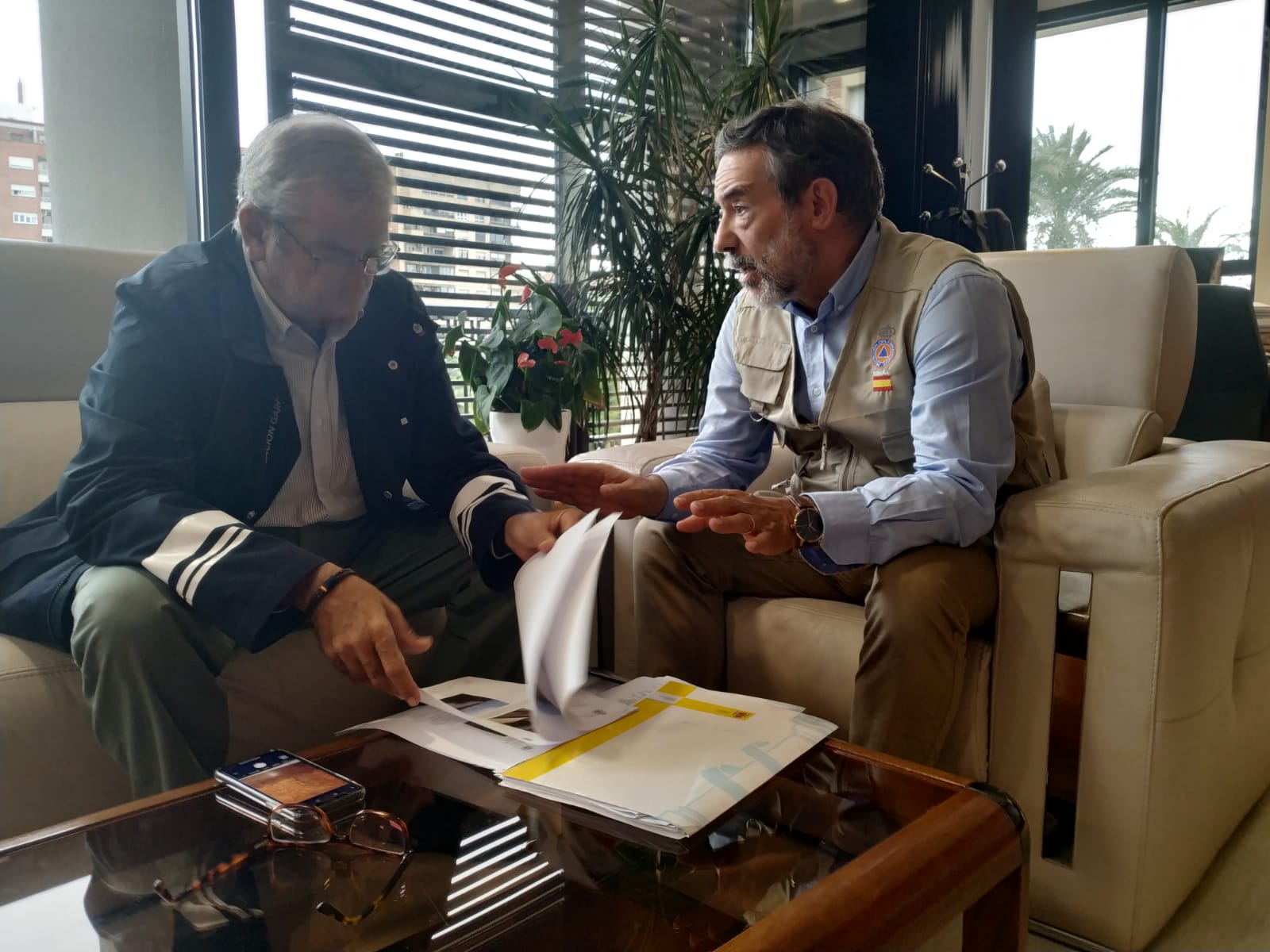 Alberto Castillo se ha reunido con Francisco Jiménez, delegado del Gobierno para evaluar los daños de la DANA