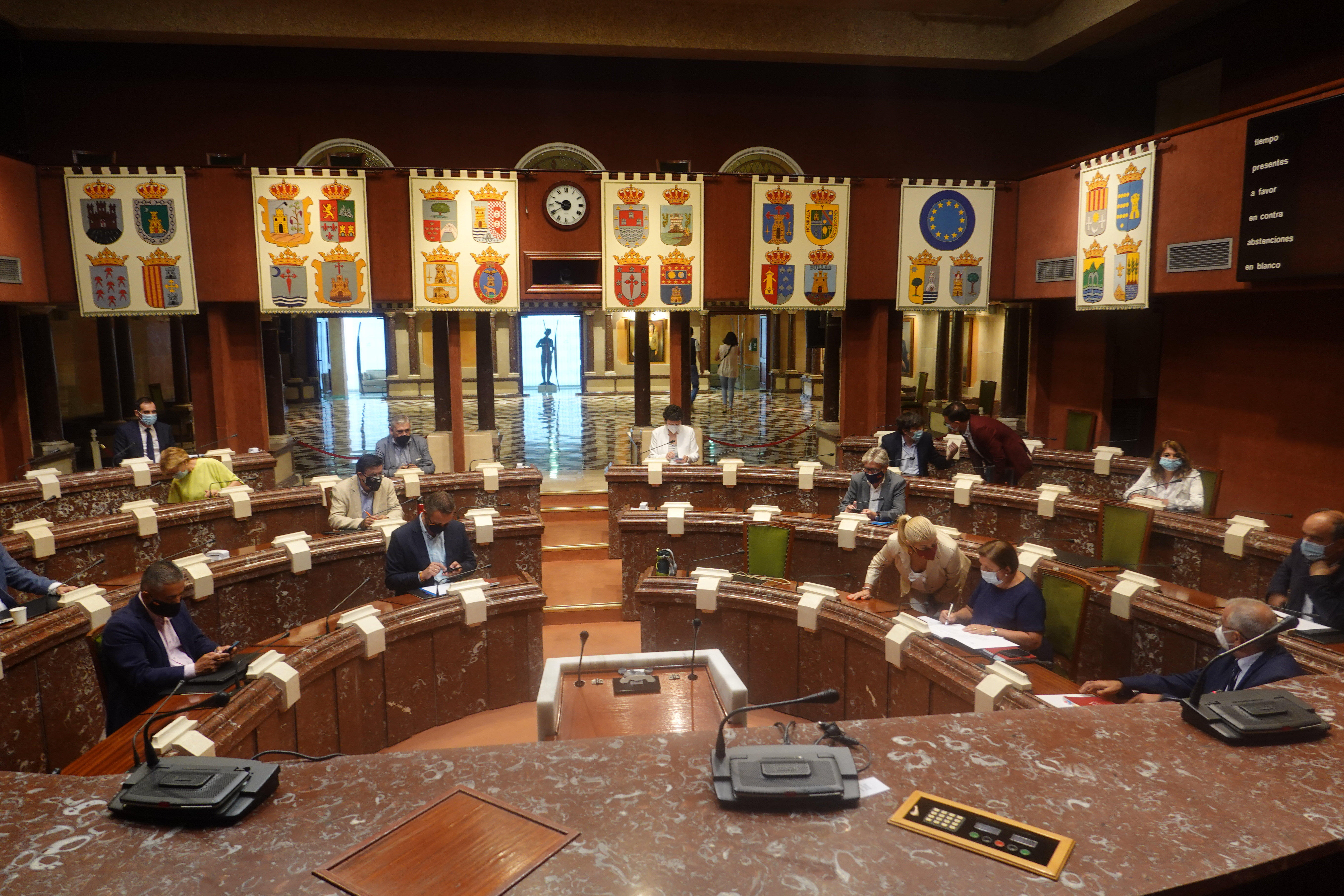 Imagen de la Diputación Permanente en su reunión de hoy, 28 de julio de 2020
