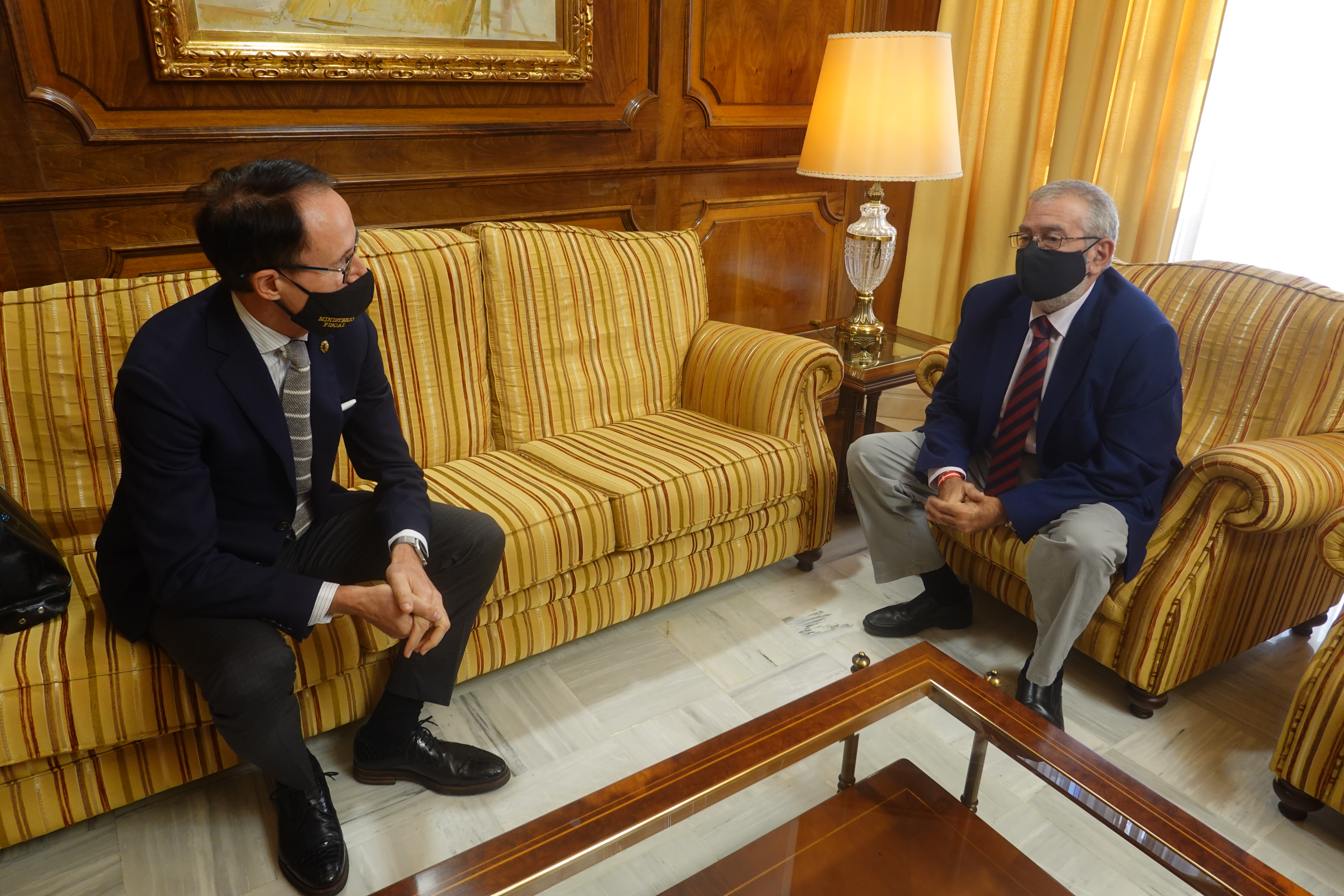 Alberto Castillo ha recibido a José Luis Díaz Manzanera en el Salón del Príncipe