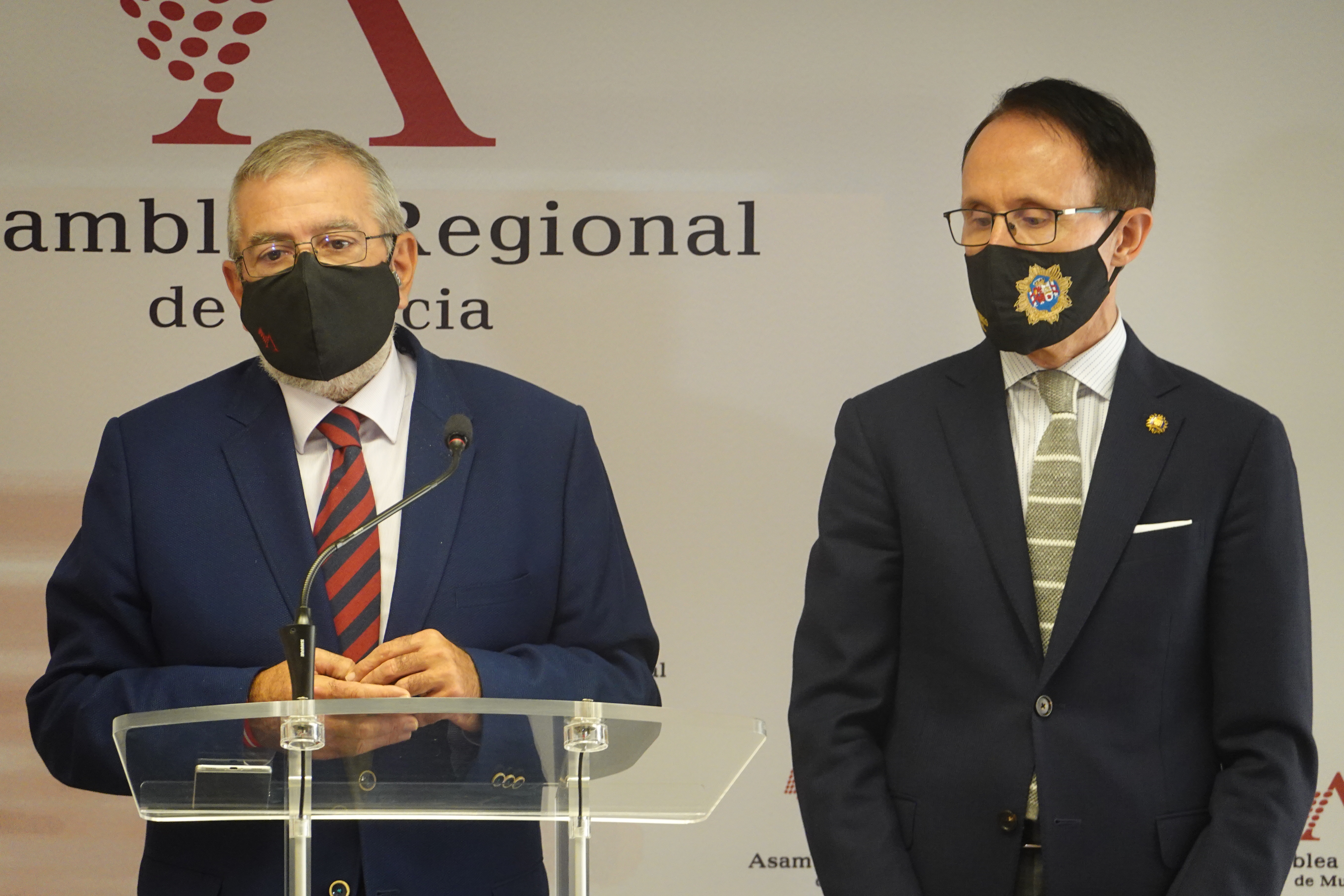 Alberto Castillo y José Luis Díaz Manzanera durante la rueda de prensa