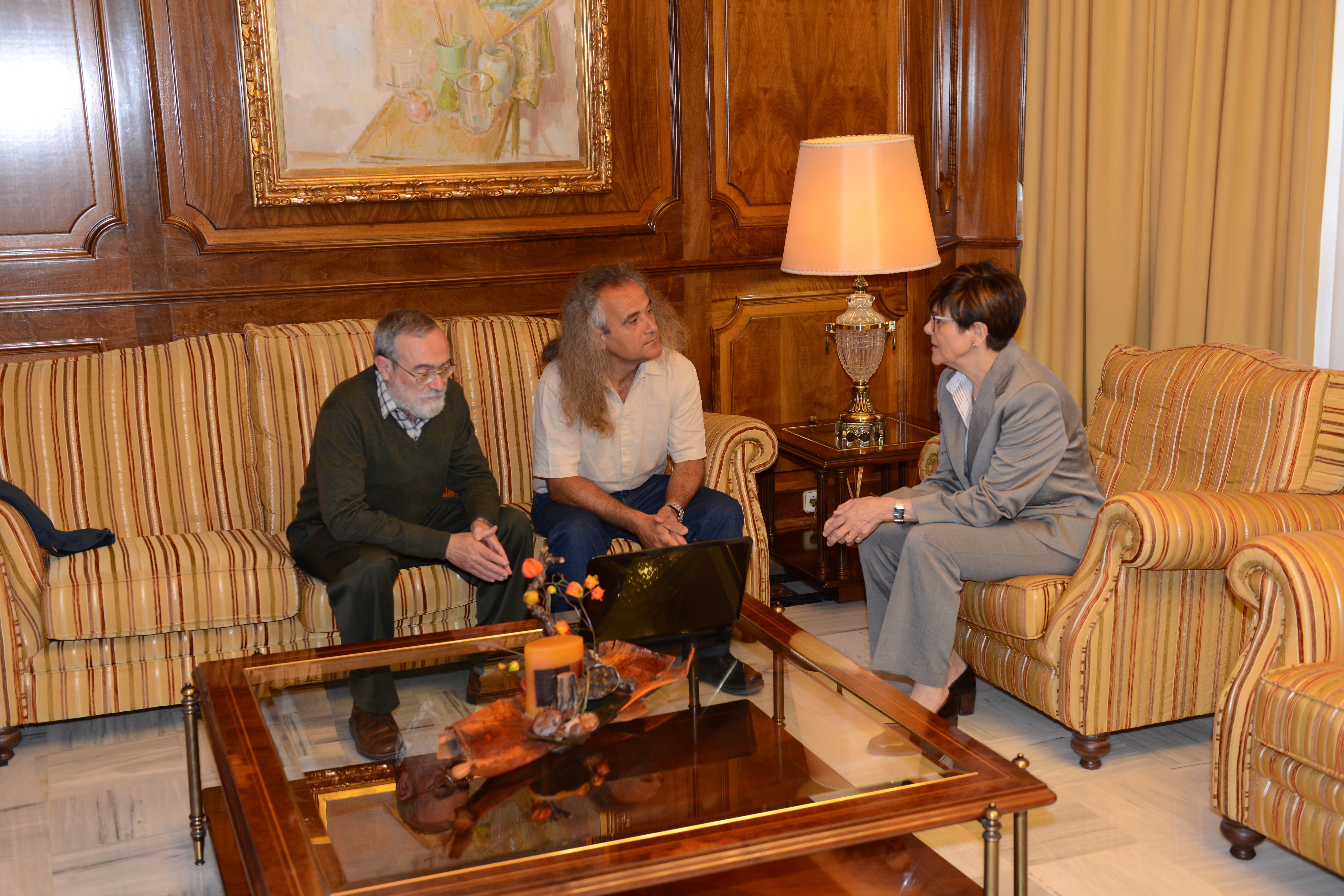 Rosa Peñalver ha recibido a la Asociación de Naturalistas del Sureste, Anse