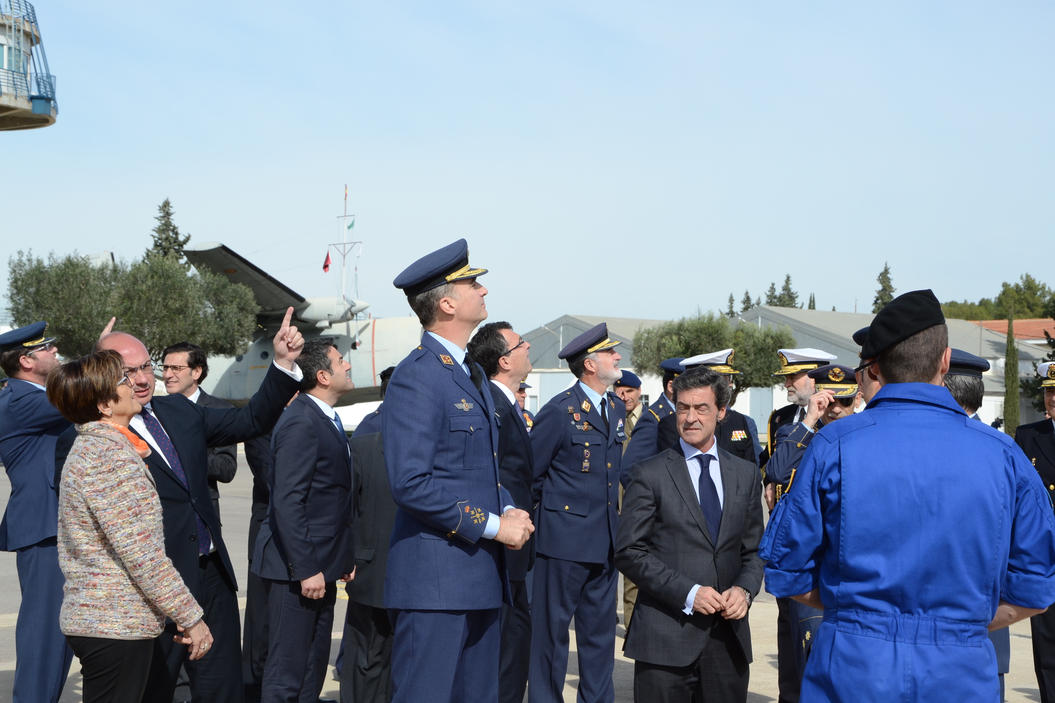 S.M. El Rey Felipe IV, en la Base Aérea de Alcantarilla