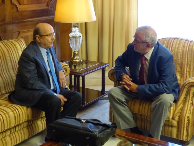 Alberto Castillo junto a Manuel Torres
