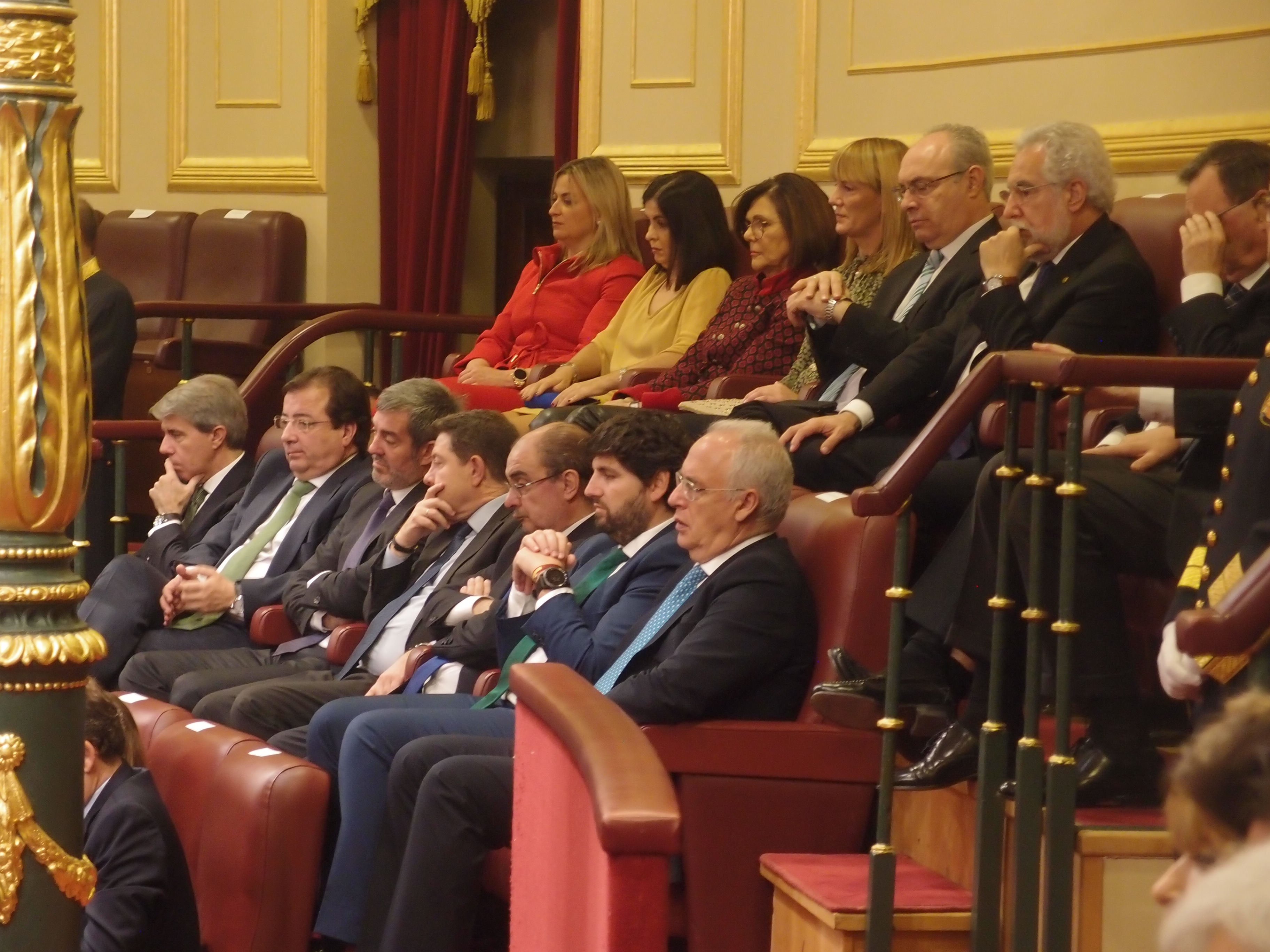 La presidenta de la Asamblea Regional, Rosa Peñalver, en el acto conmemorativo del 40 Aniversario de la Constitución