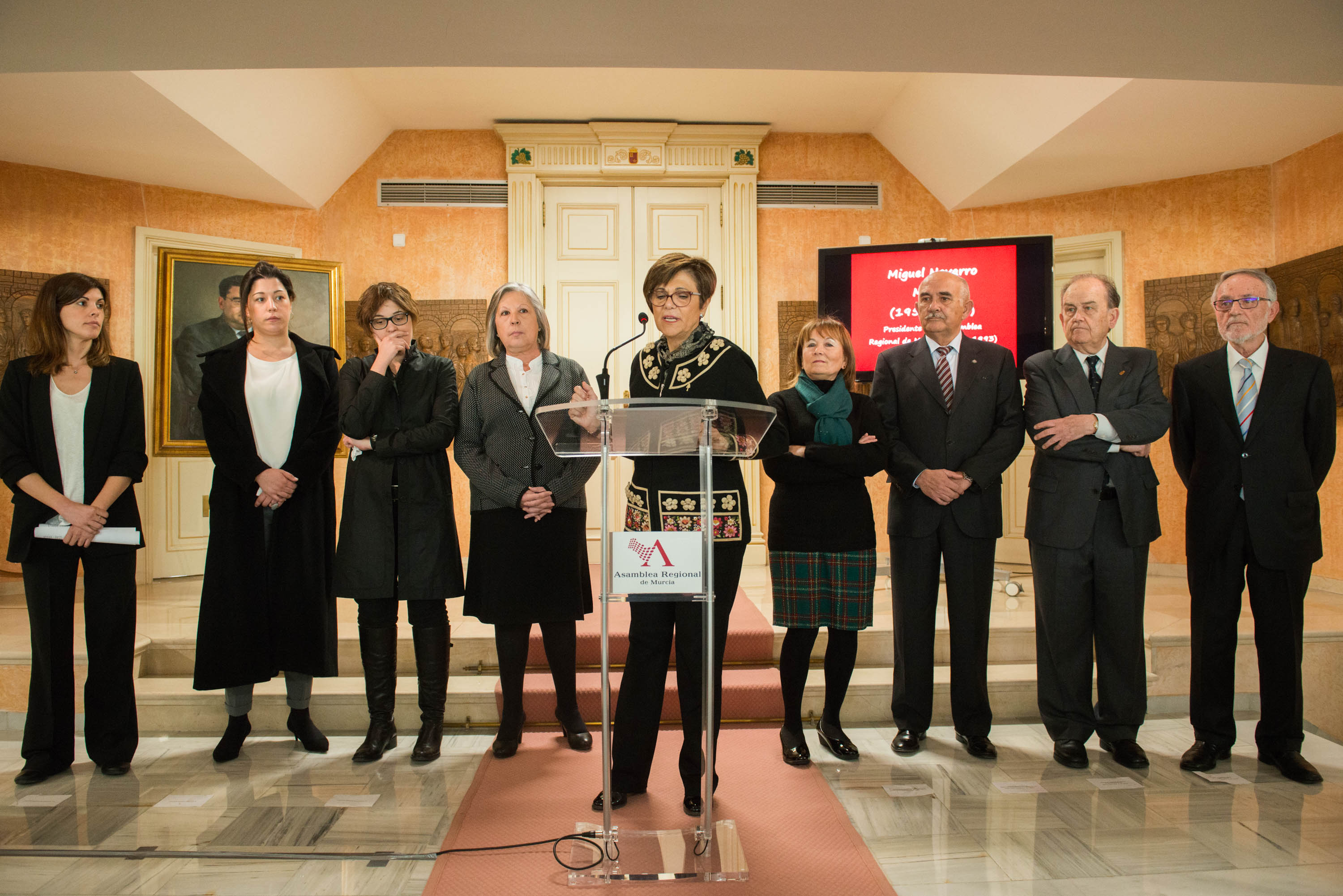 Acto homenaje en honor al expresidente de la Asamblea Regional, Miguel Navarro