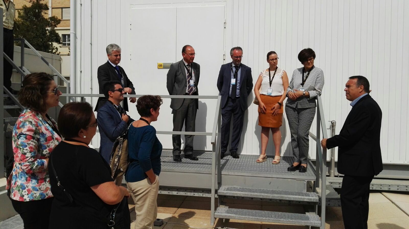 La presidenta y diputados regionales en la visita a Kio