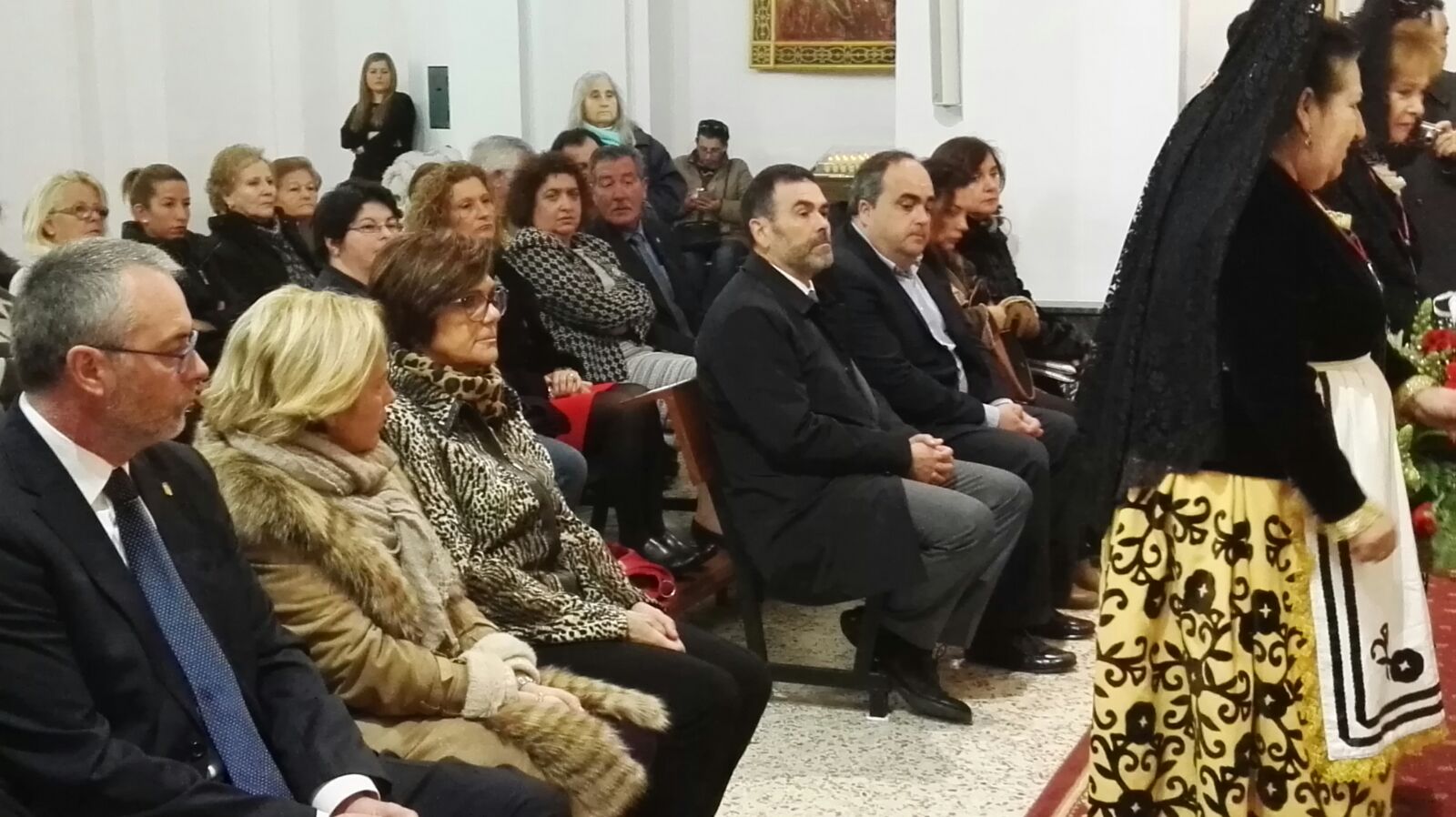 La presidenta de la Asamblea Regional, Rosa Peñalver, ha asistido a la celebración de San Antonio Abad