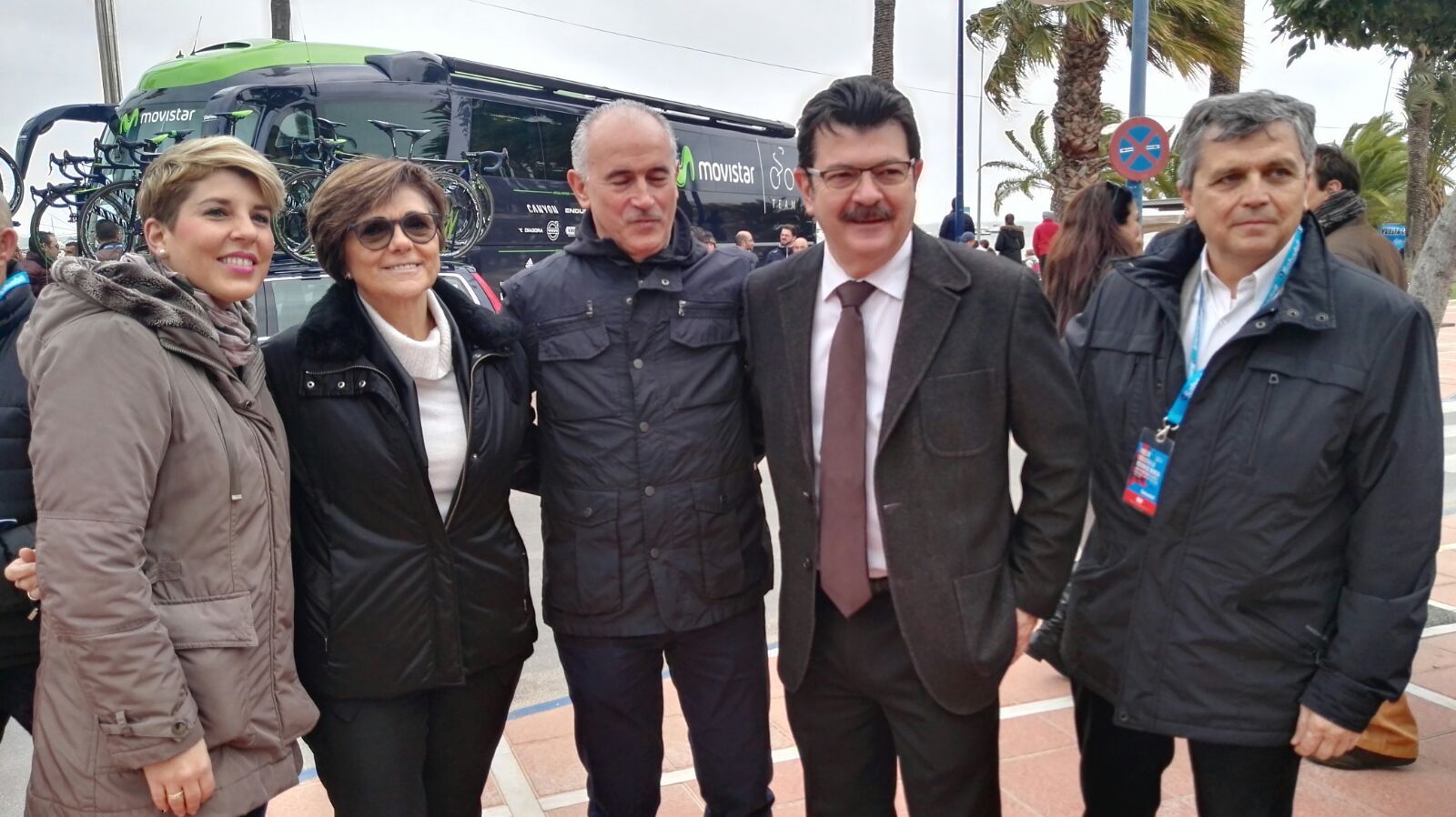 La presidenta de la Asamblea, Rosa Peñalver, ha seguido la Vuelta Ciclista a Murcia en directo