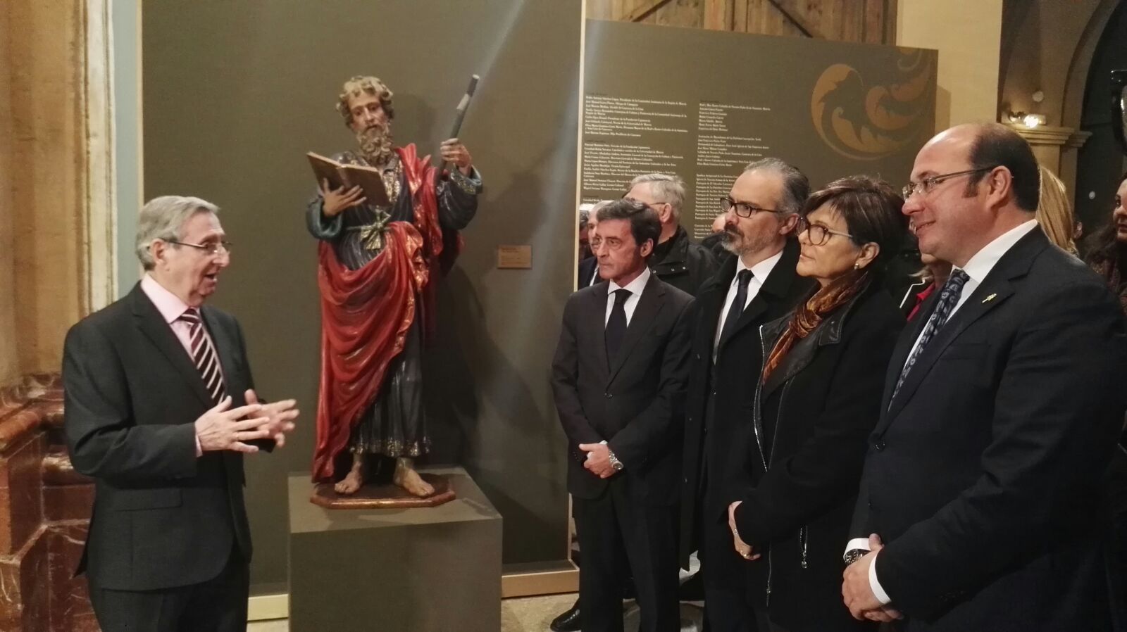 La presidenta ha asistido a la inauguración de 'Salzillo y Caravaca de la Cruz'