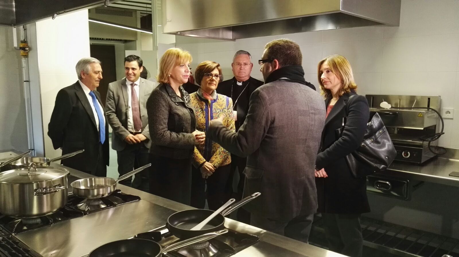 Rosa Peñalver ha asistido a la inauguración de la Escuela de Hostelería eh! de Cáritas