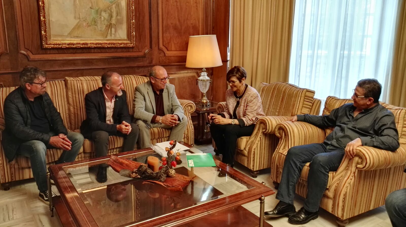 La presidenta de la Asamblea Regional recibió al Comité Ejecutivo Autonómico de SATSE