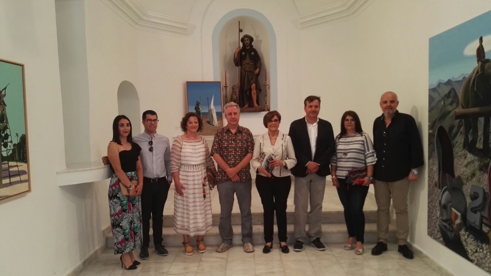 Visita a la exposición ‘Pictionary Island’ de Ángel Mateo Charris, en la Ermita de San Roque