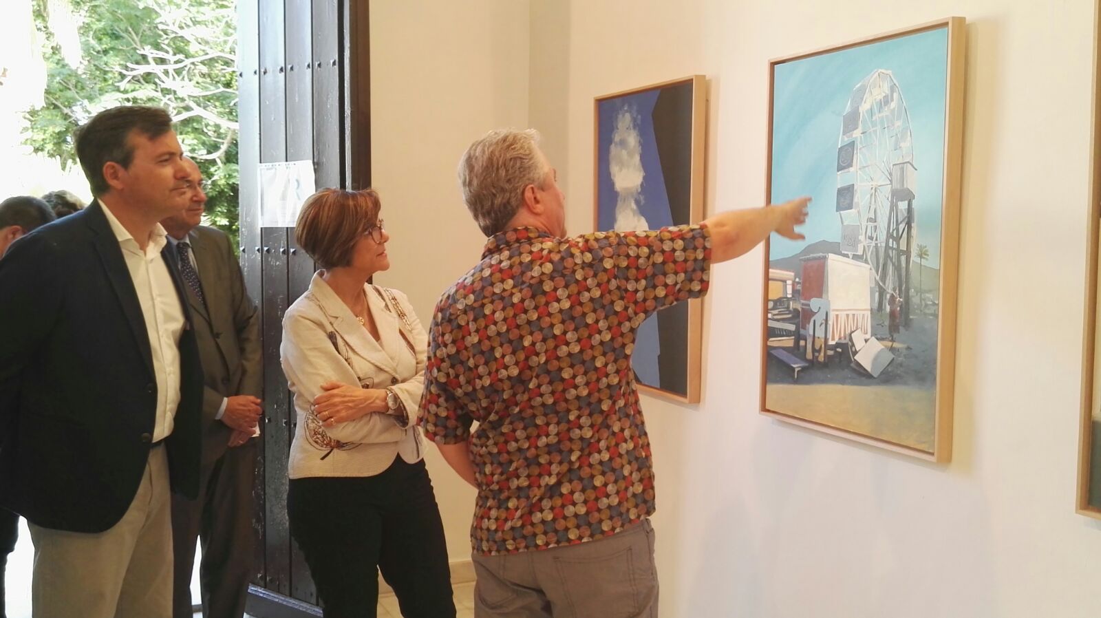 Visita a la exposición ‘Pictionary Island’ de Ángel Mateo Charris, en la Ermita de San Roque