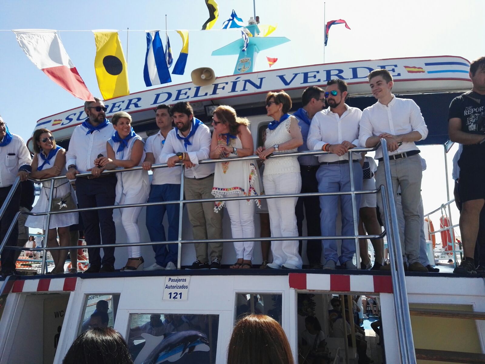 La presidenta de la Asamblea Regional, Rosa Peñalver, participa en la Festividad de la Virgen del Carmen