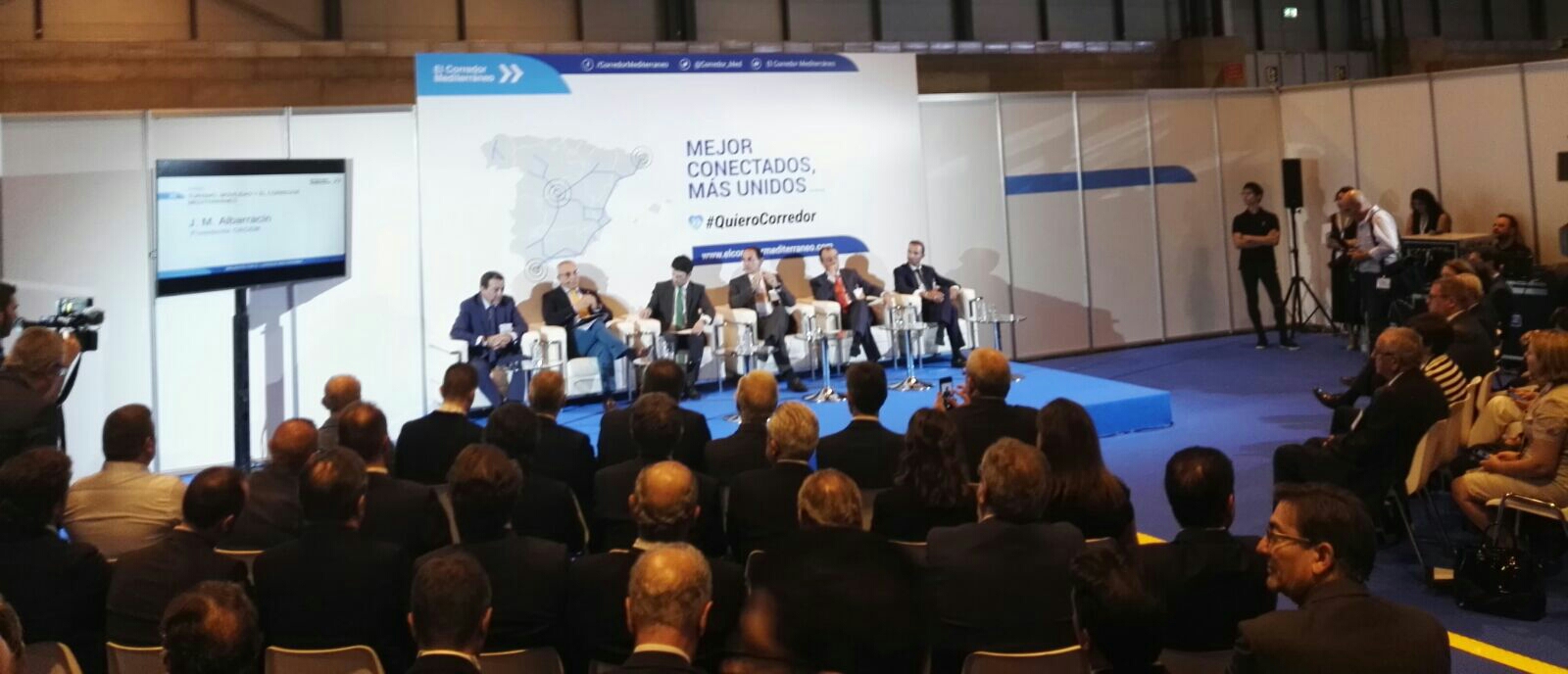 La presidenta de la Asamblea, Rosa Peñalver, en el encuentro 'El Corredor Mediterráneo:Una realidad inaplazable'