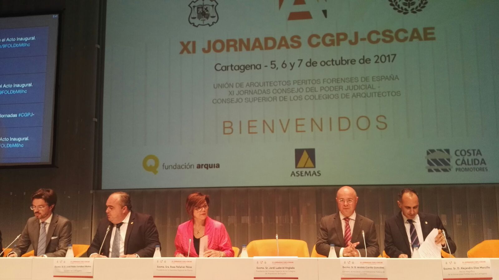 La presidenta de la Asamblea, Rosa Peñalver, ha inaugurado las XI Jornadas entre CGPJ CSCAE
