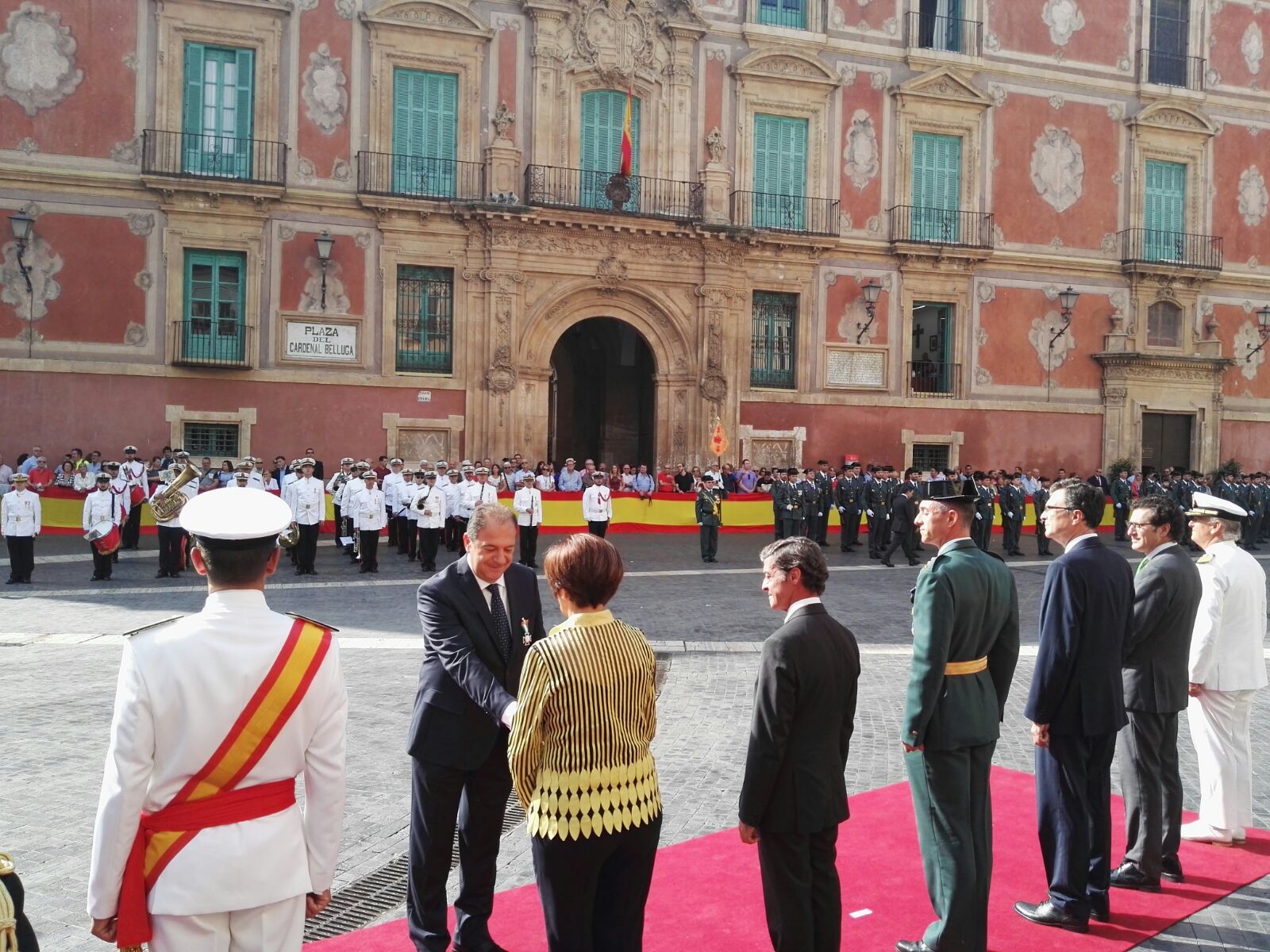 La Asamblea Regional de Murcia acompaña a la Guardia Civil en la celebración de su Patrona