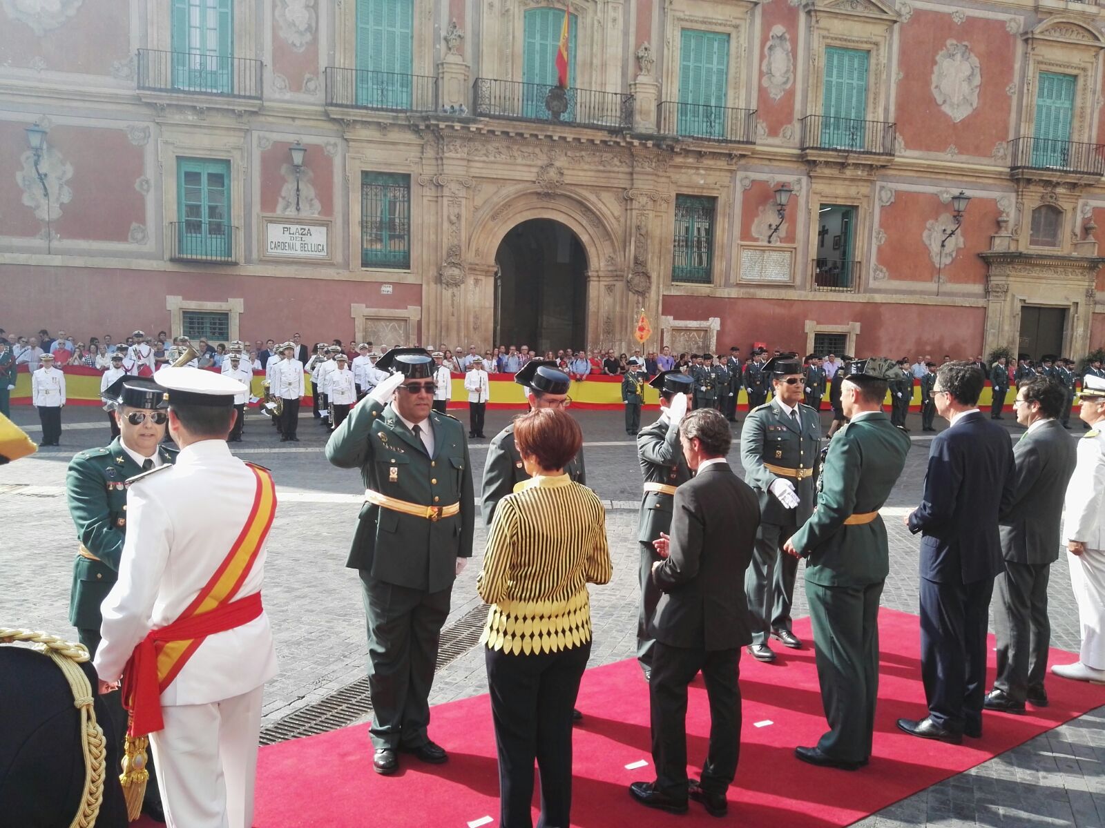 La Asamblea Regional de Murcia acompaña a la Guardia Civil en la celebración de su Patrona
