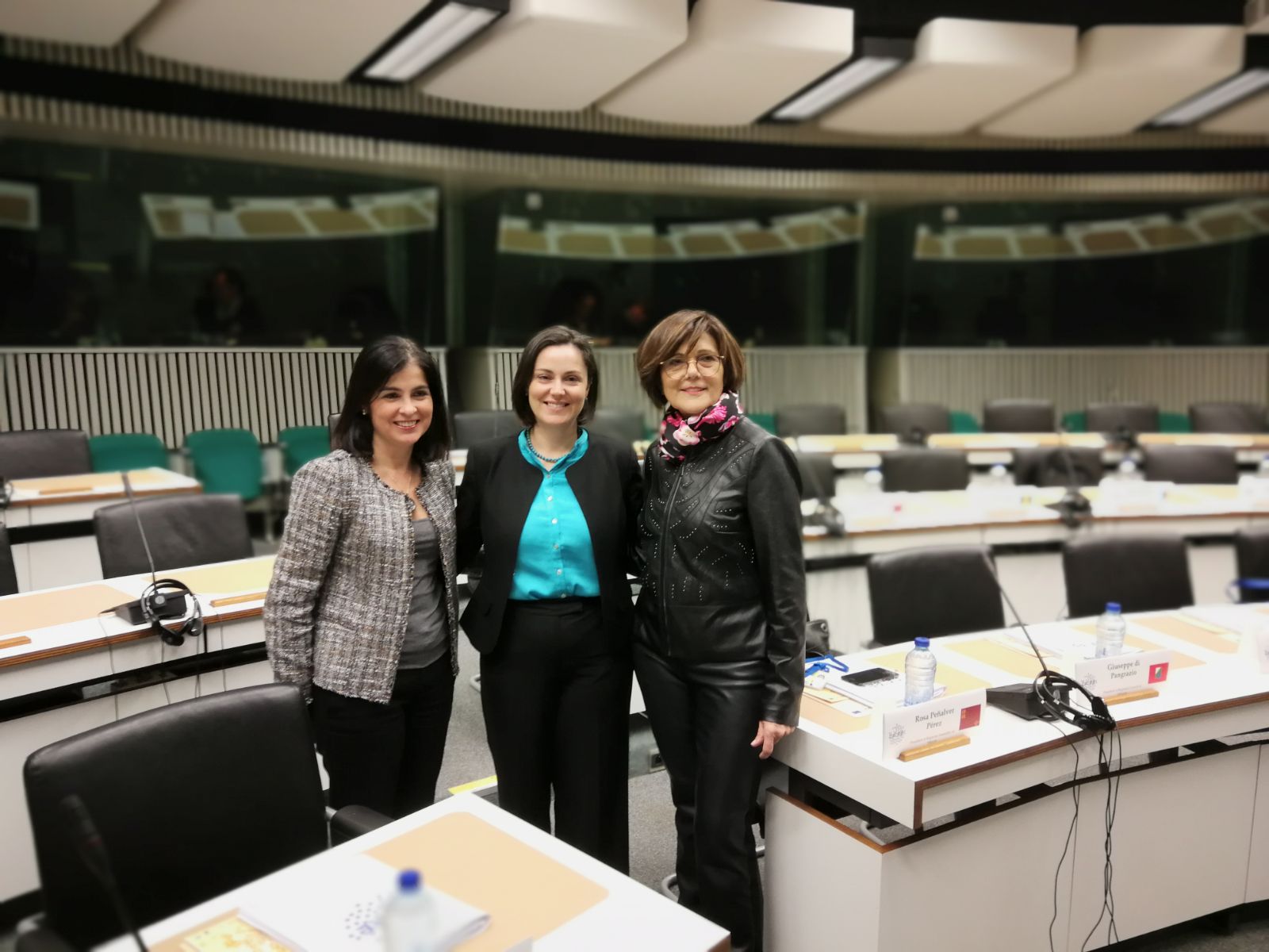 La presidenta de la Asamblea Regional, Rosa Peñalver, presenta en Bruselas su plan de trabajo sobre Igualdad de Género