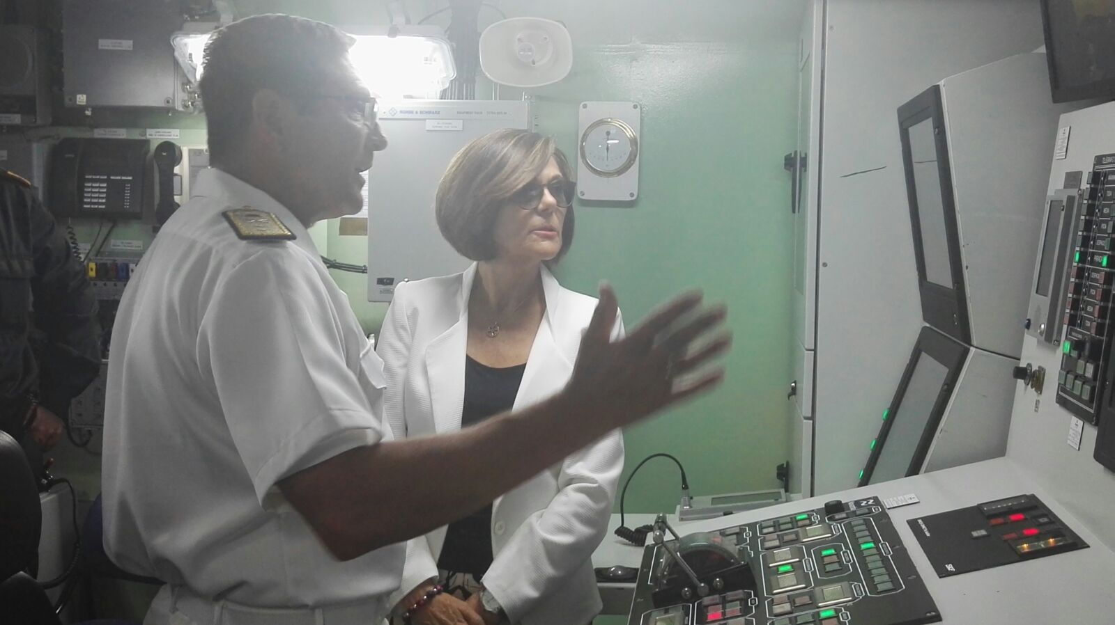La presidenta de la Asamblea Regional, Rosa Peñalver, ha participado en el recibimiento al Buque de Acción Marítima, BAM, ‘Audaz’