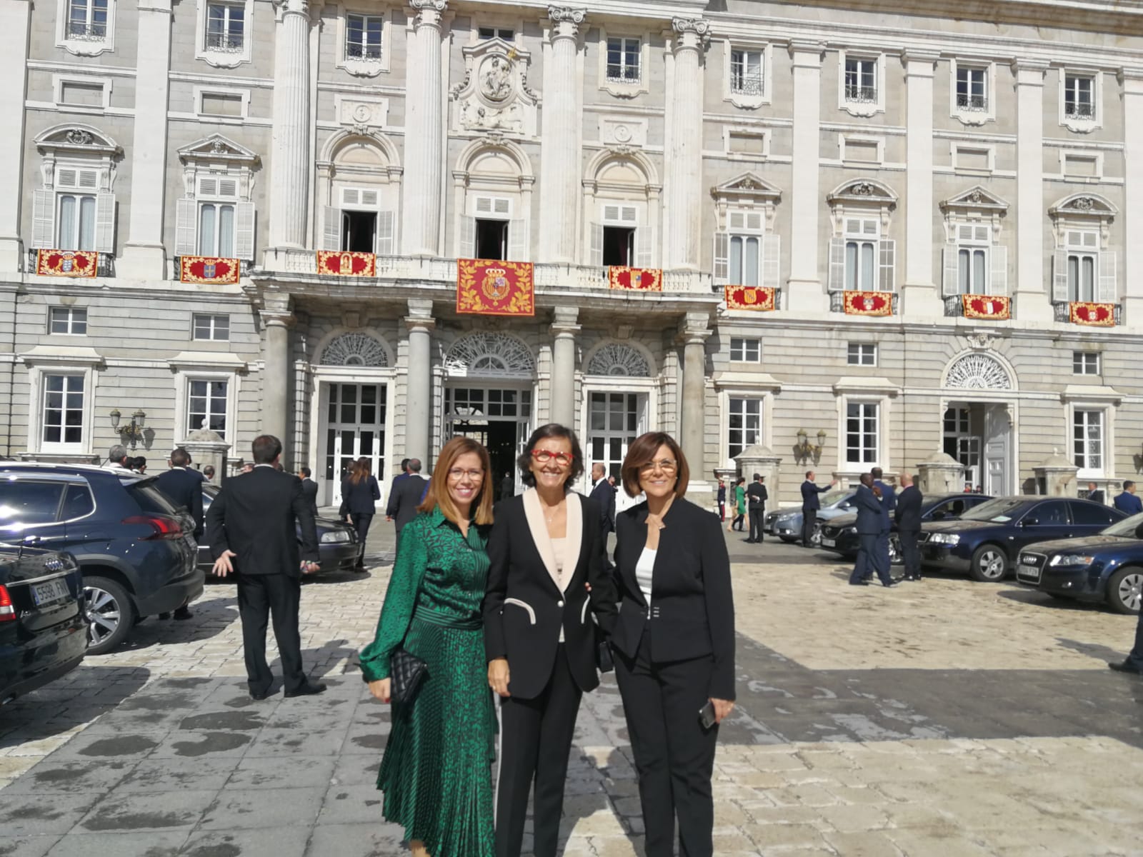 La presidenta de la Asamblea Regional, en la celebración de la Fiesta Nacional
