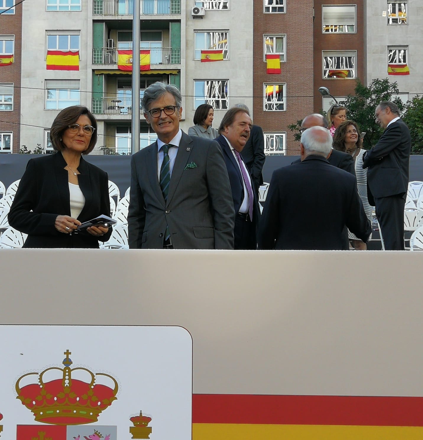La presidenta de la Asamblea Regional, en la celebración de la Fiesta Nacional