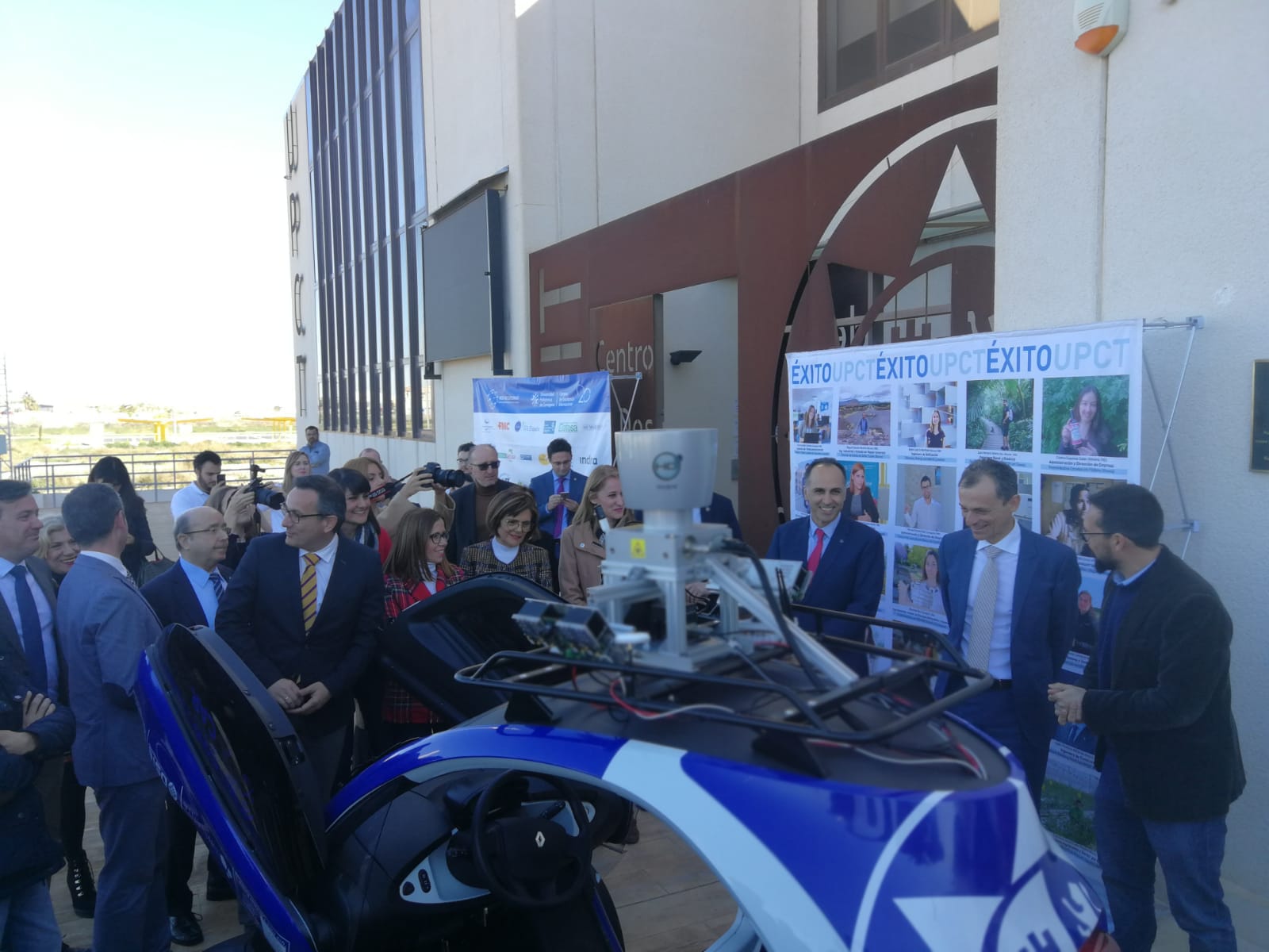 Visita del ministro de Ciencia, Innovación y Universidades, Pedro Duque, al Parque Tecnológico de Fuente Álamo