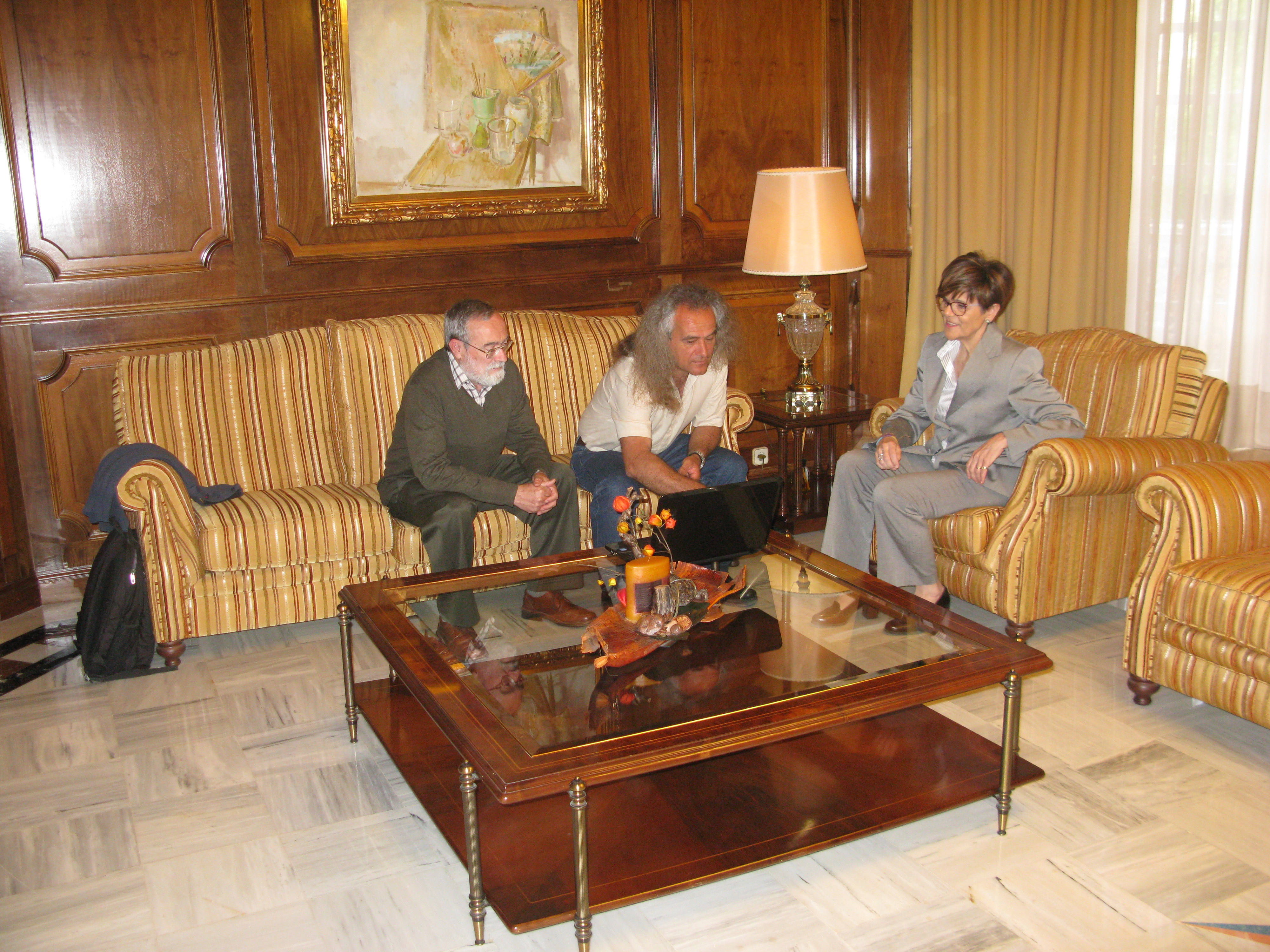 Rosa Peñalver ha recibido a la Asociación de Naturalistas del Sureste, Anse