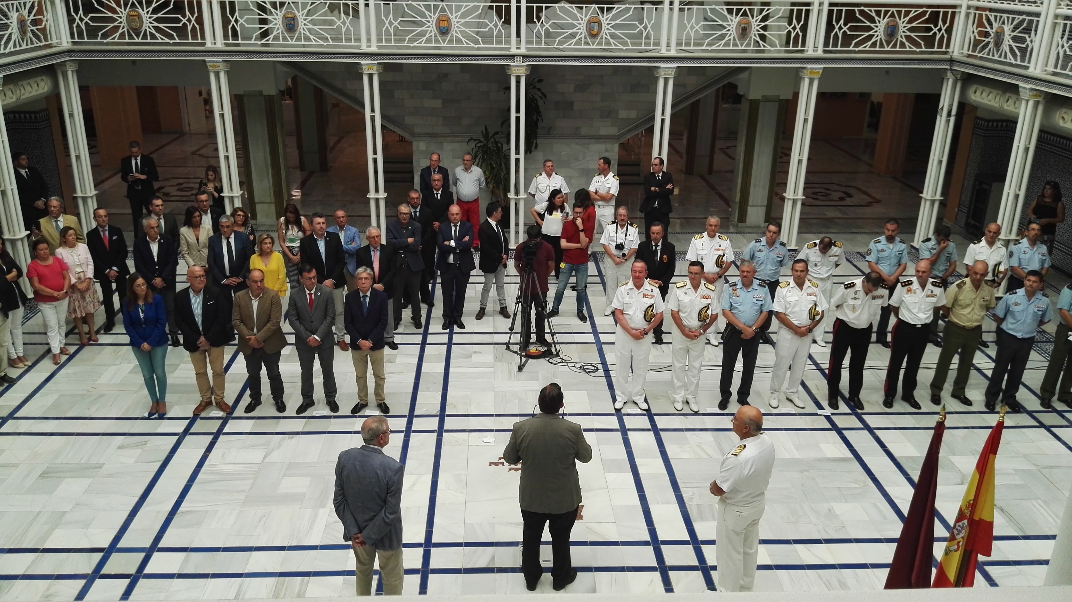 Imagen del Patio de los Ayuntamientos durante el acto