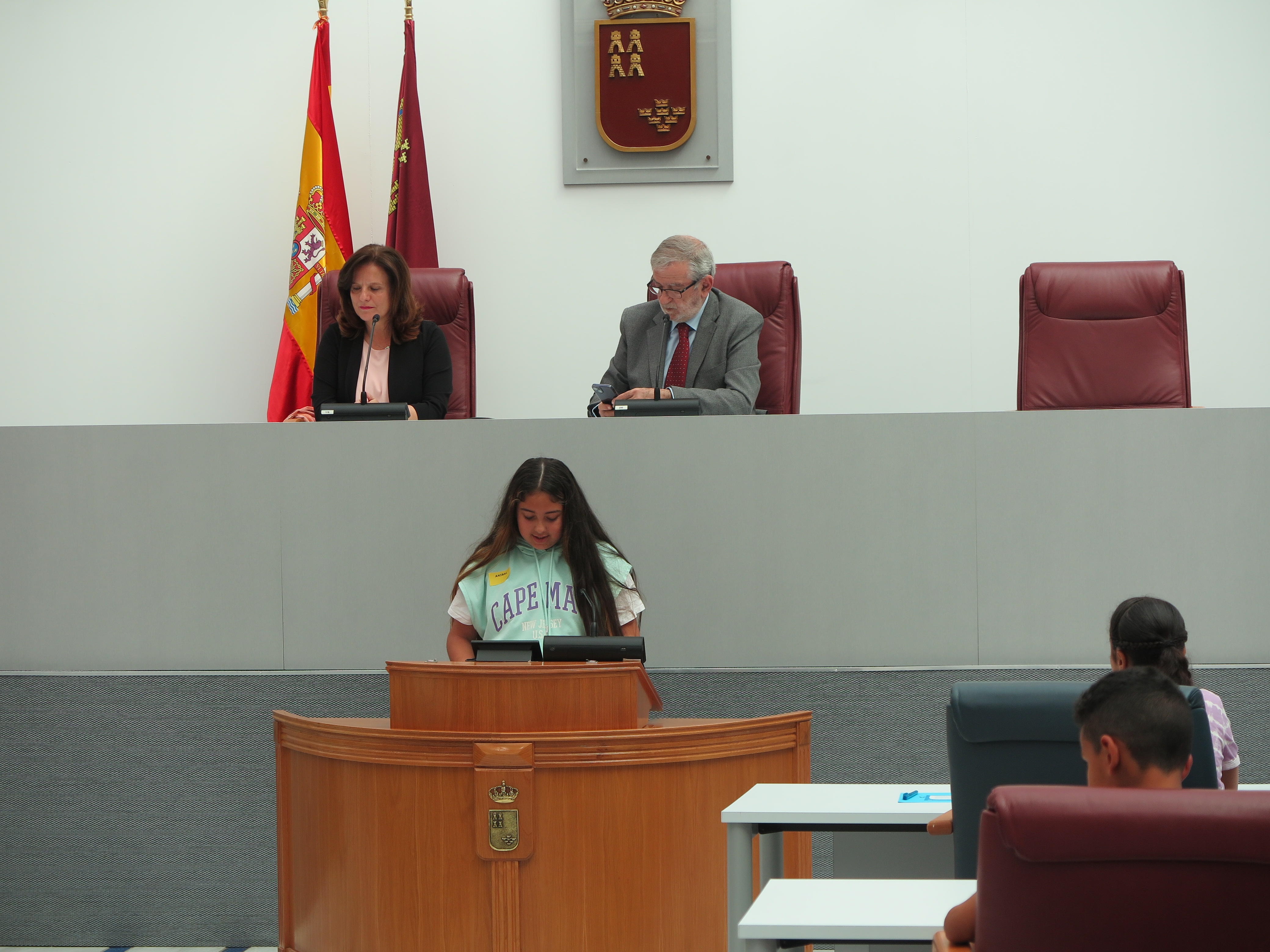Pleno Infantil de Aldeas Infantiles SOS en la Asamblea Regional de Murcia