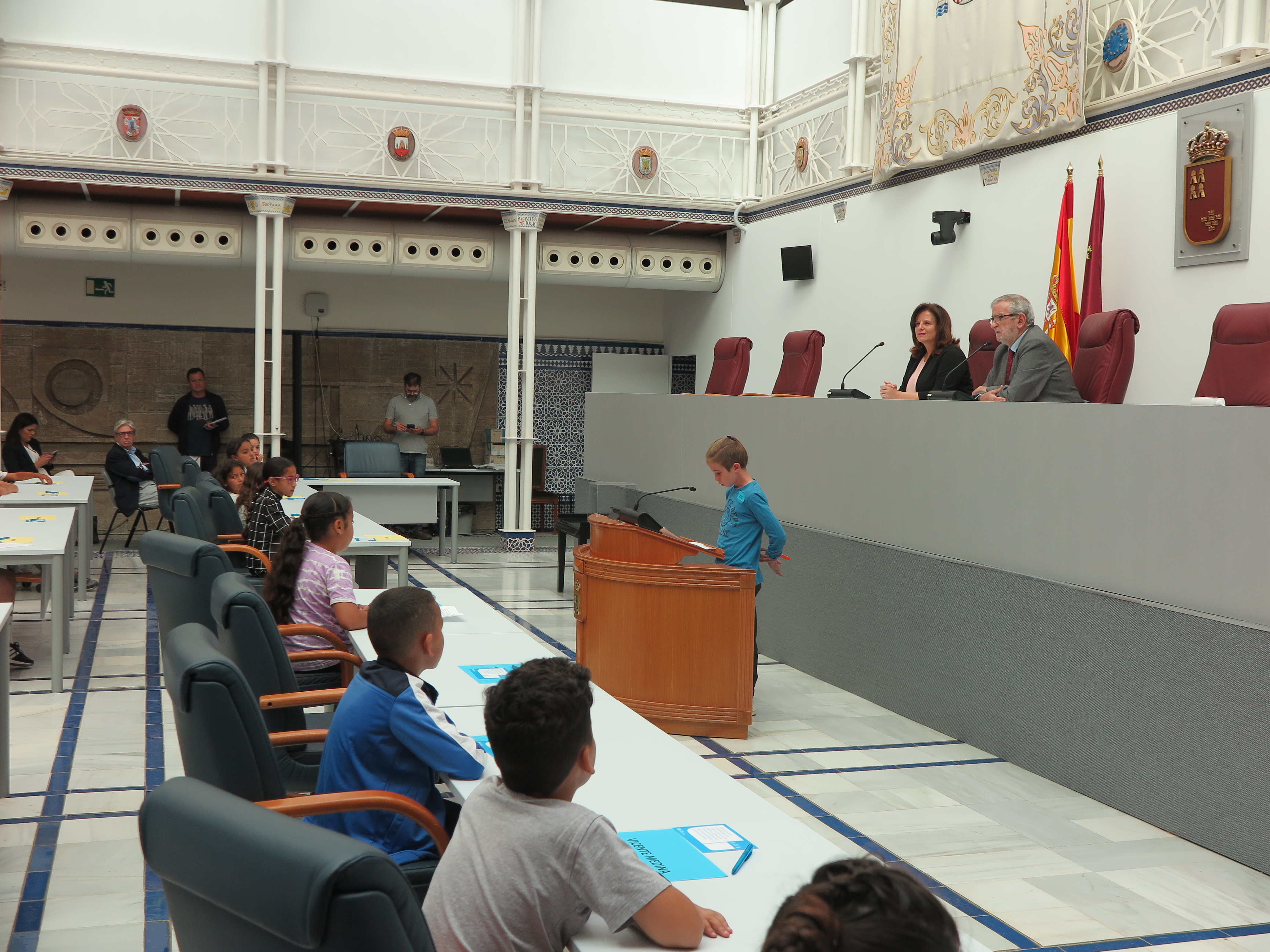Pleno Infantil de Aldeas Infantiles SOS en la Asamblea Regional de Murcia