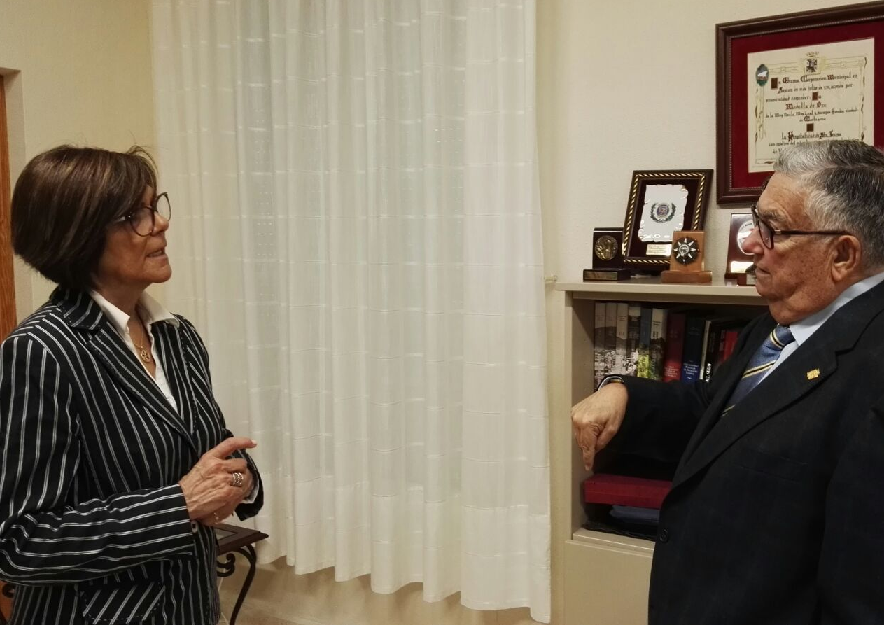 La presidenta de la Asamblea, Rosa Peñalver, ha visitado la Hospitalidad Santa Teresa