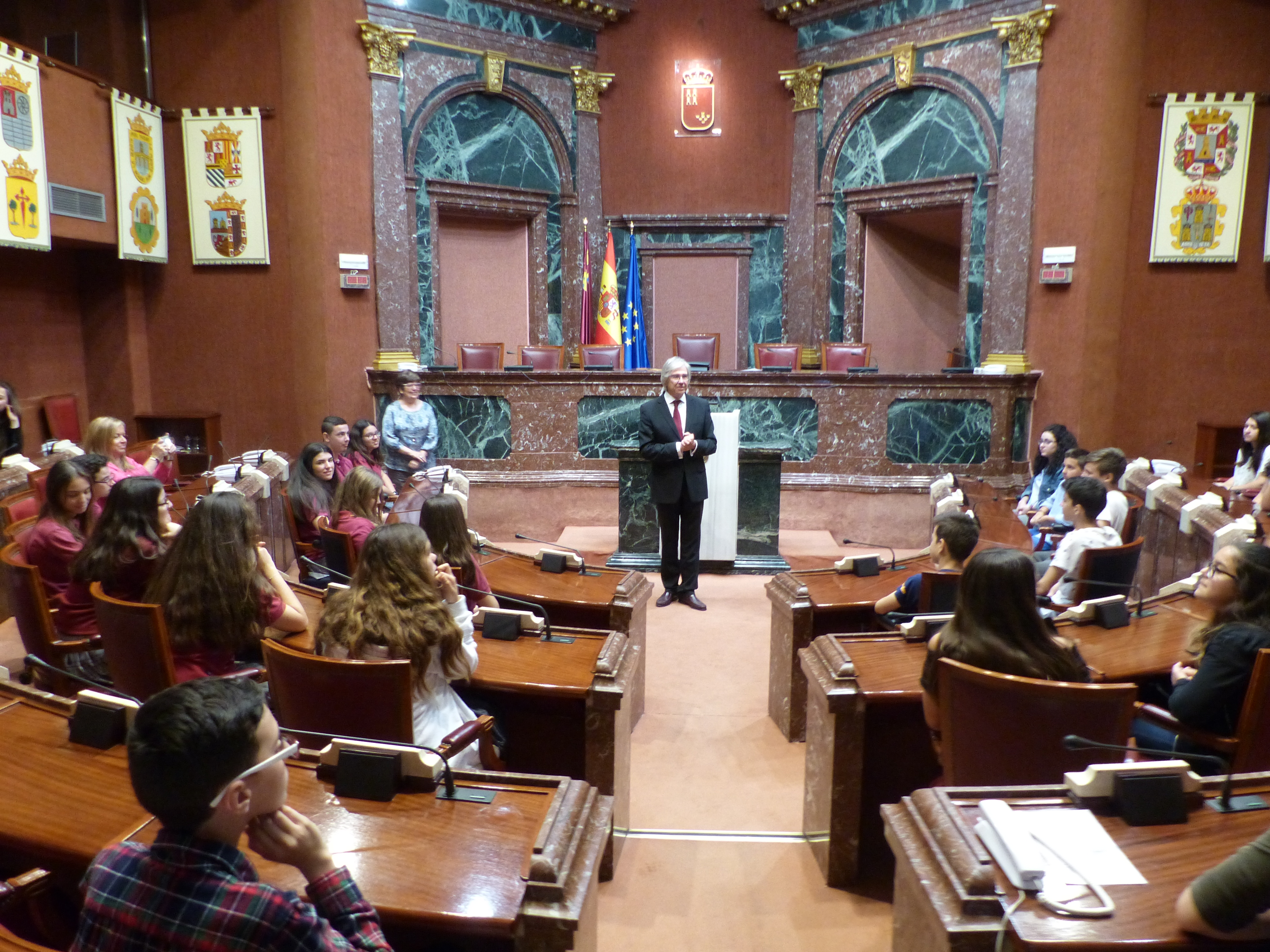 'Educando en Justicia' ha visitado hoy la Asamblea Regional de Murcia
